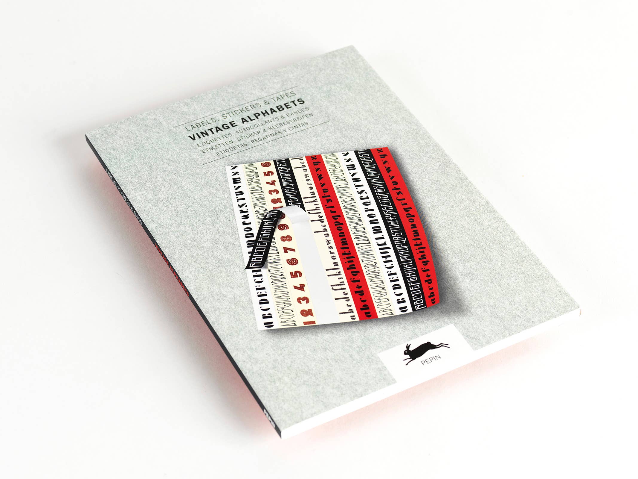 Vintage Alphabets Label Sticker & Tape Book