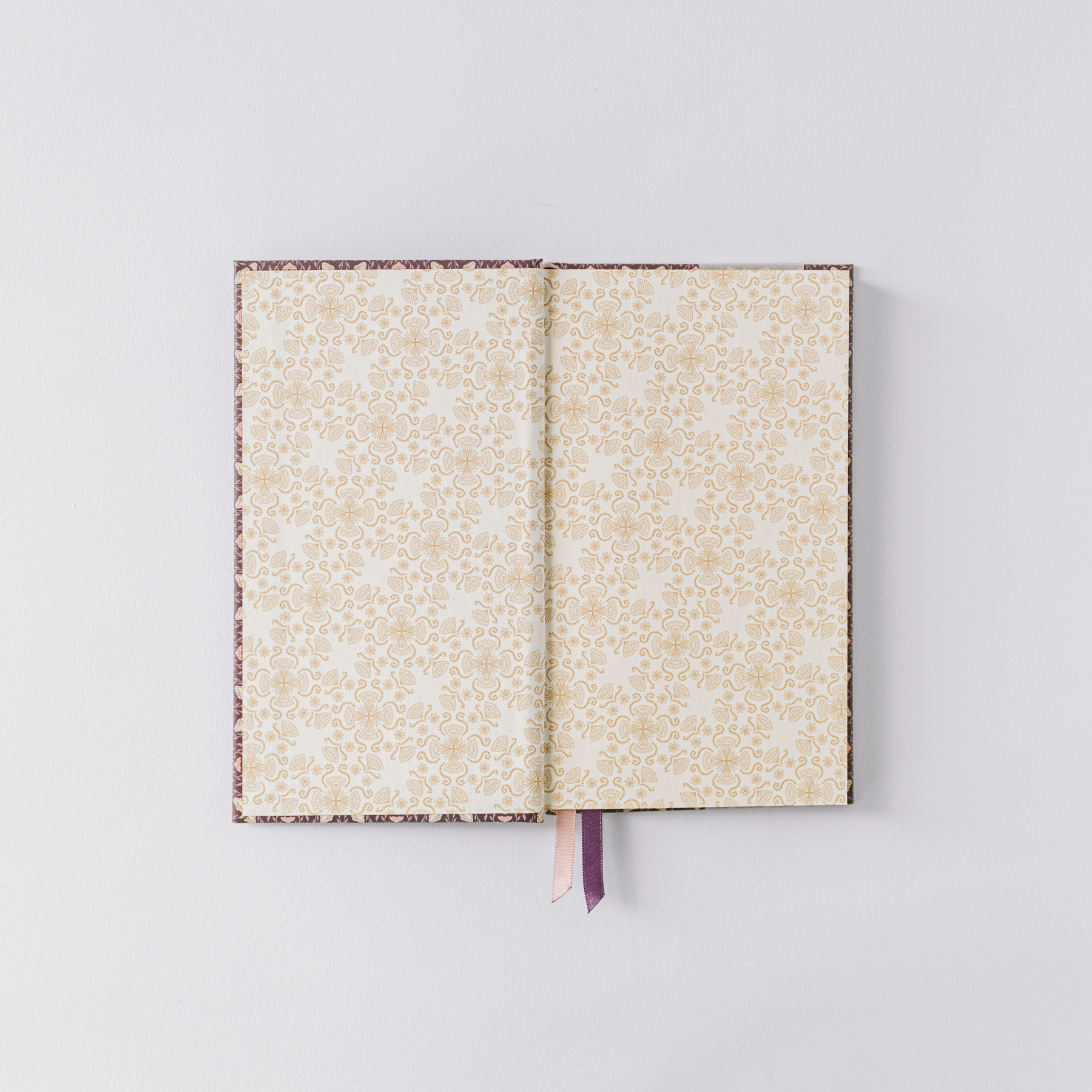 Purple Folk Pattern Pocket Journal