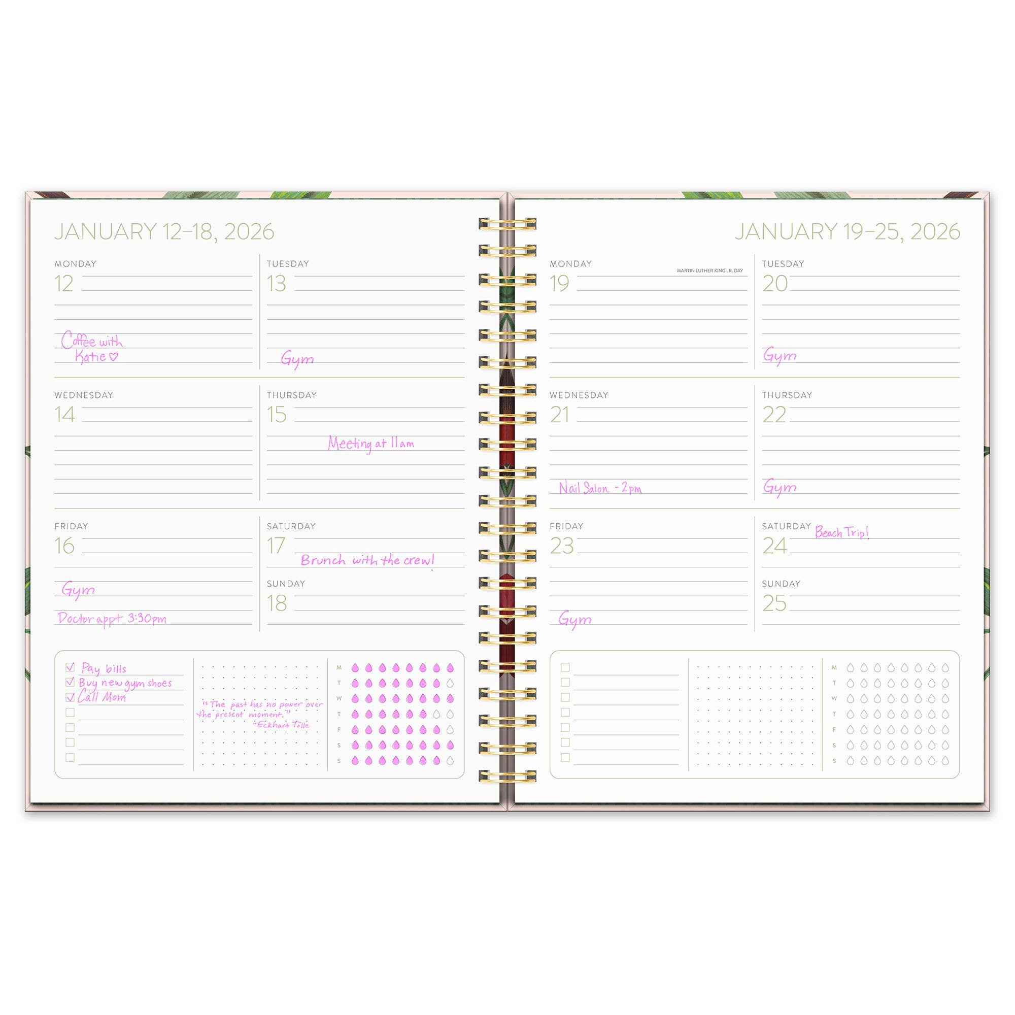 2026 Fruit & Flora Extra-Large Spiral Planner