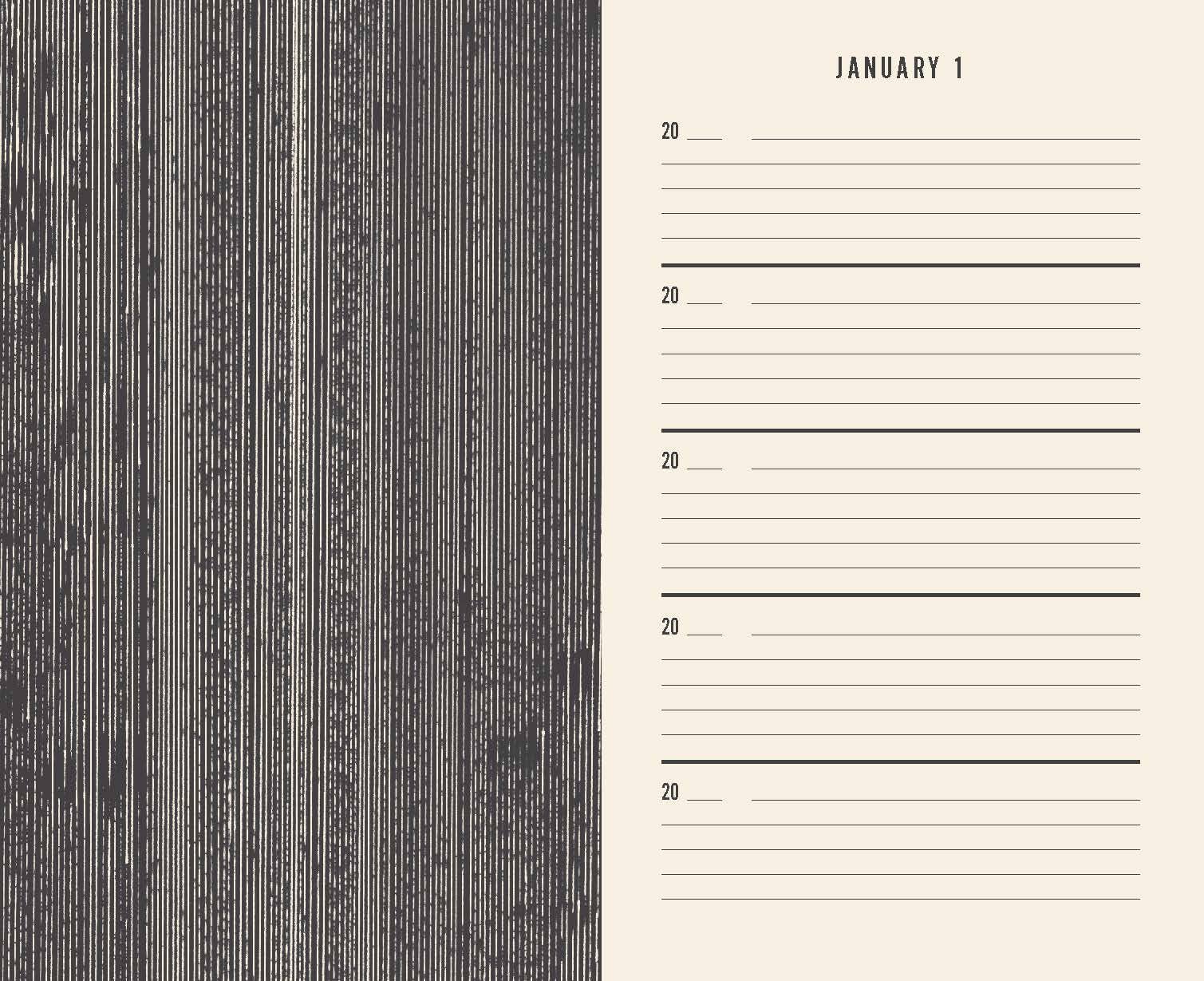 Canvas One Line a Day Journal
