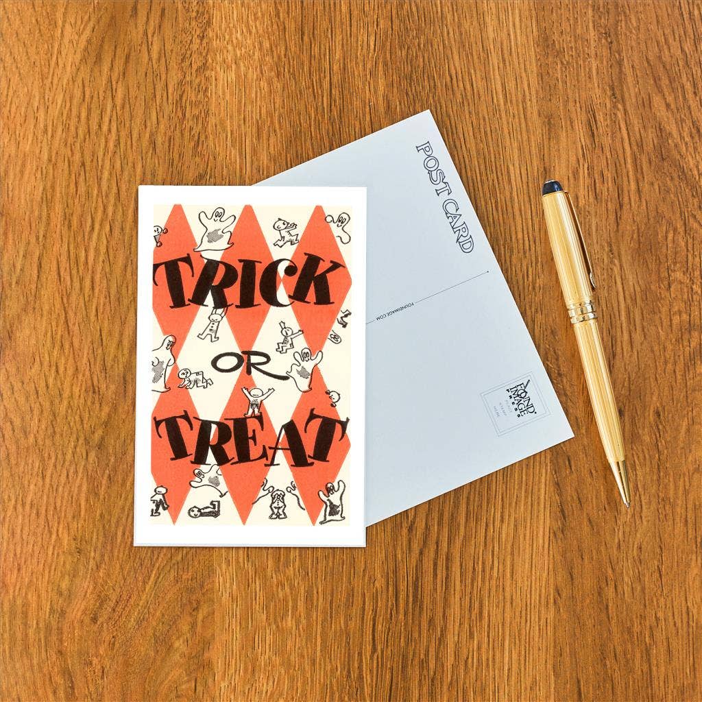 Trick or Treat Halloween Postcard