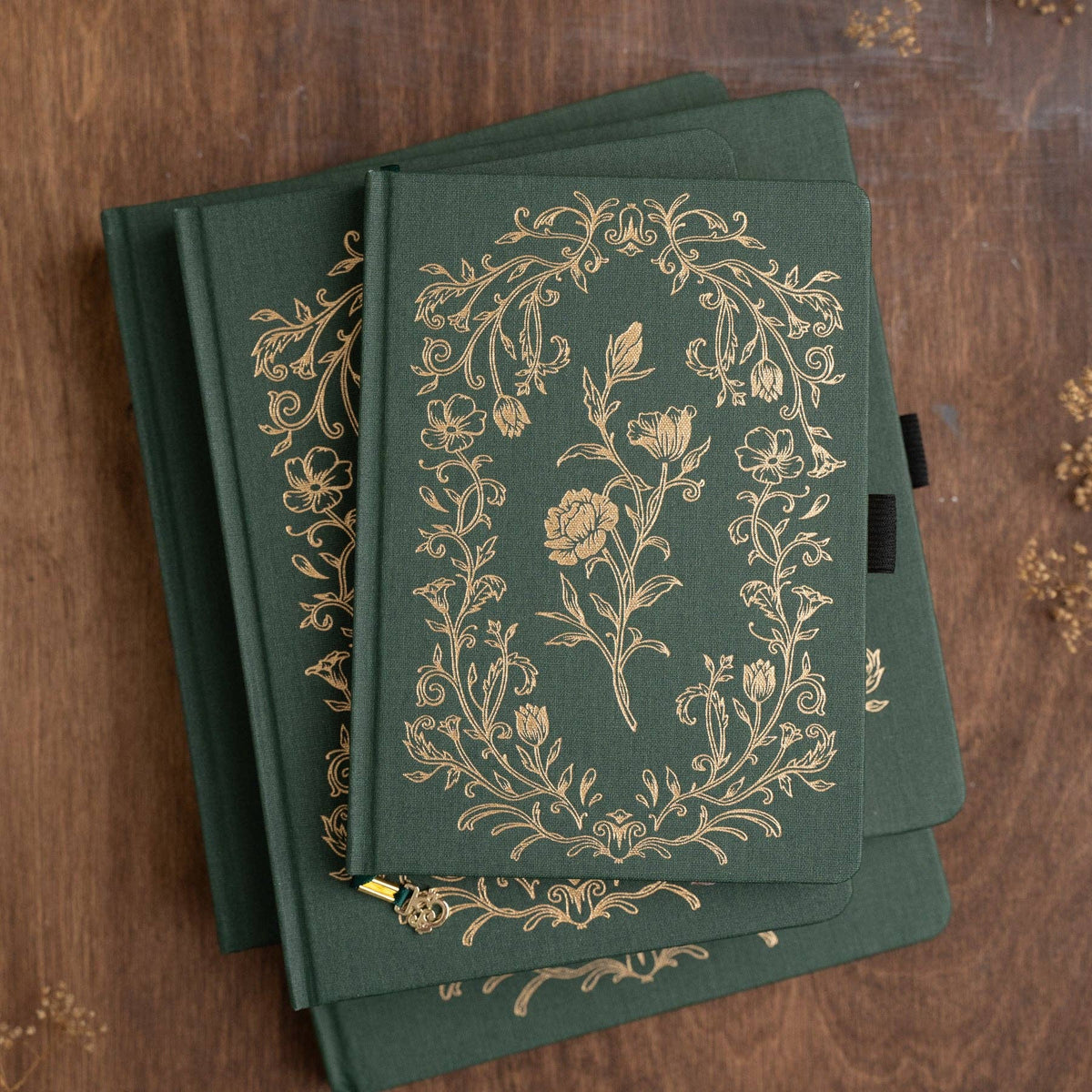 Antique Floral Notebook / Dot Grid / B6