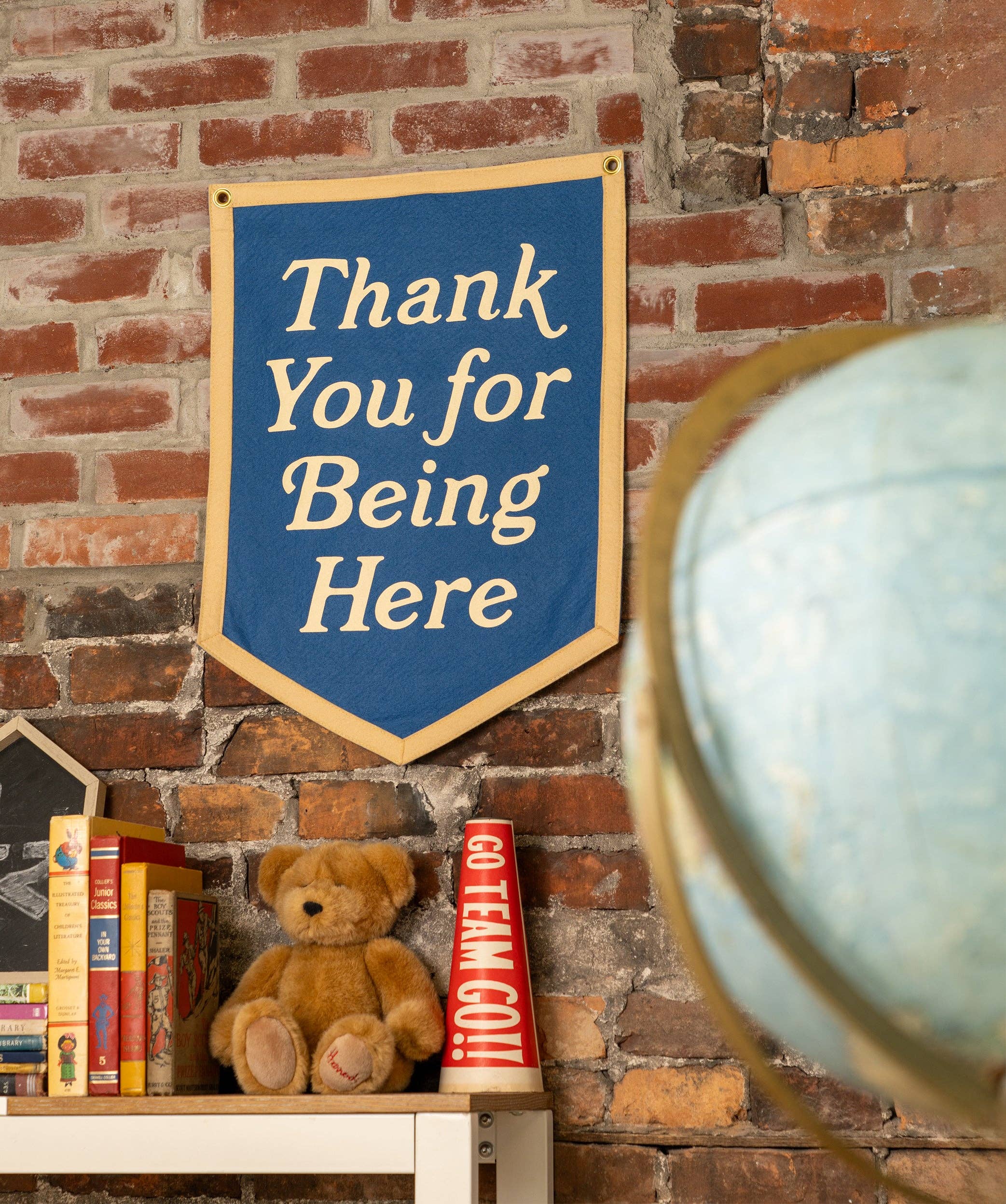 Thank You For Being Here Camp Flag