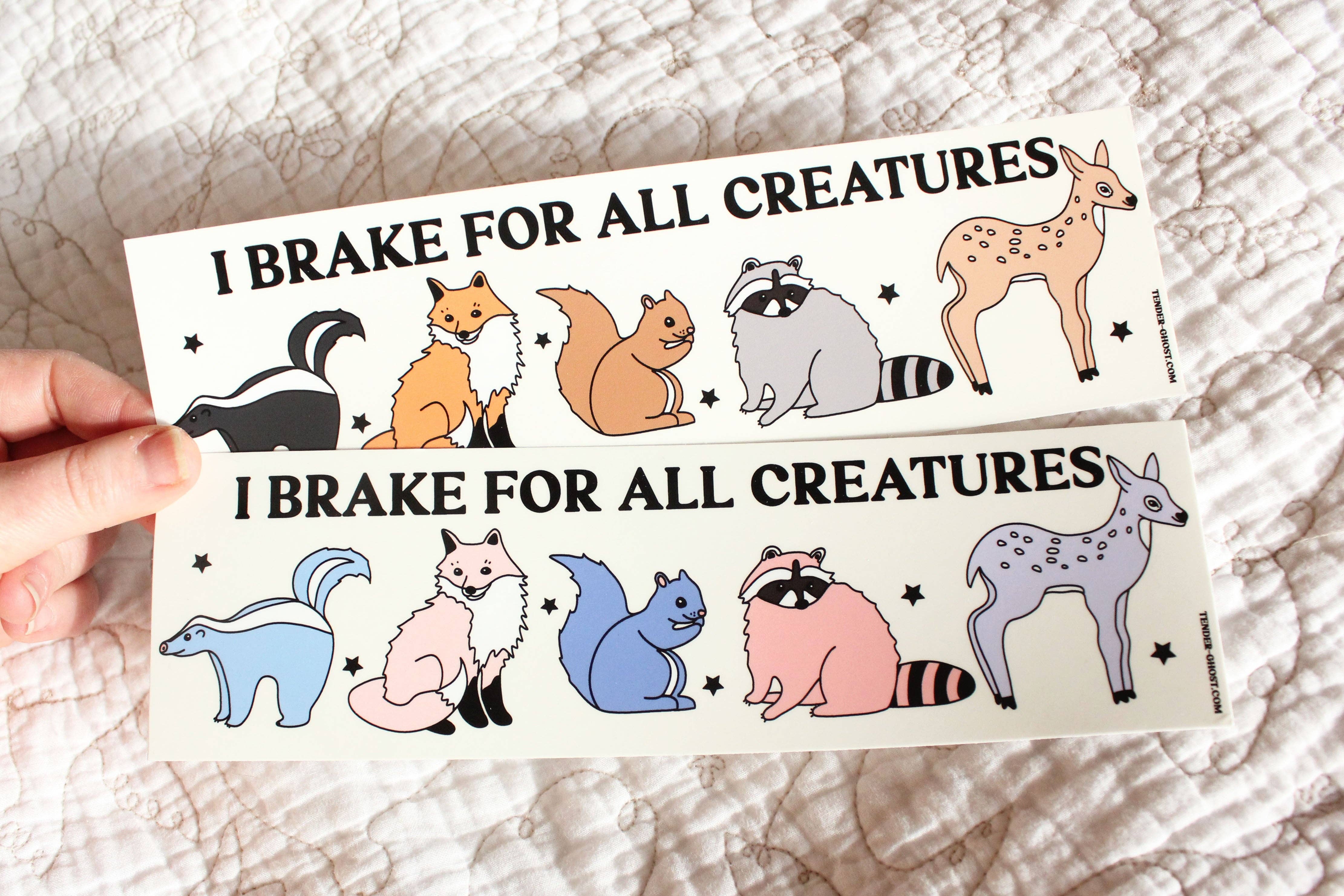 I Brake For All Creatures Bumper Sticker