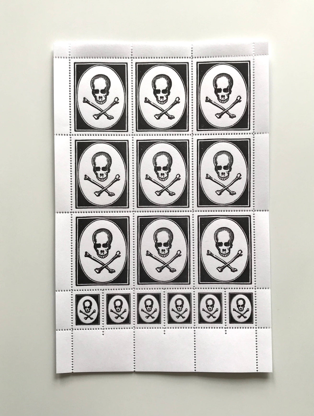 Post Crypt Gothic Halloween stamps