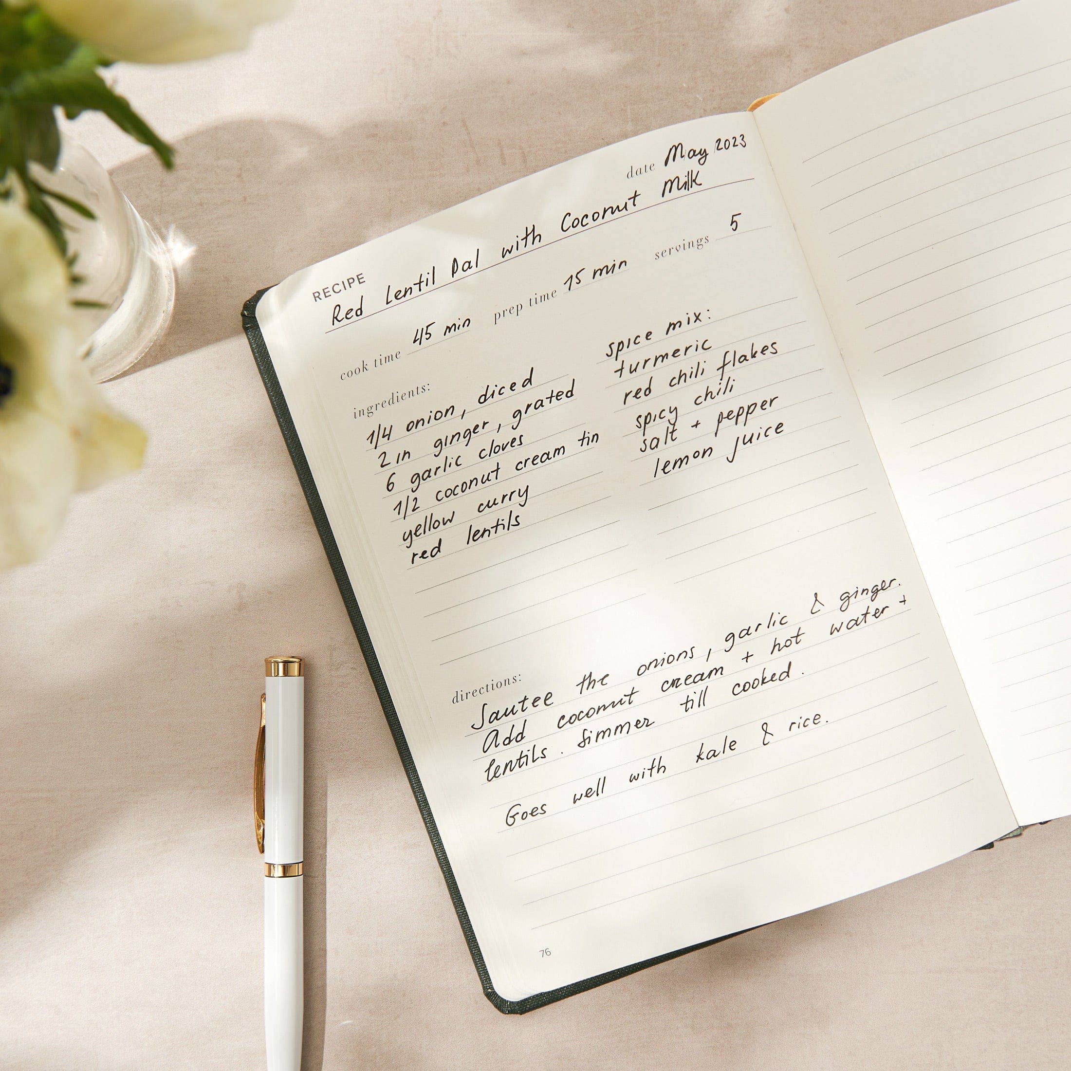 Recipe Journal / Pine