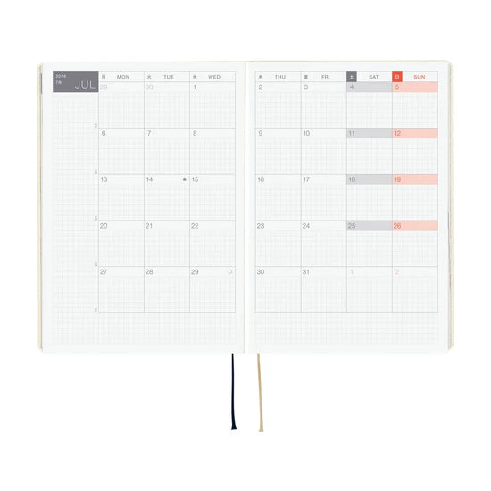 Hobonichi Techo 2026 HON A6 / Slash Ivory (Orders Start Aug 31st @ 10pm ET)