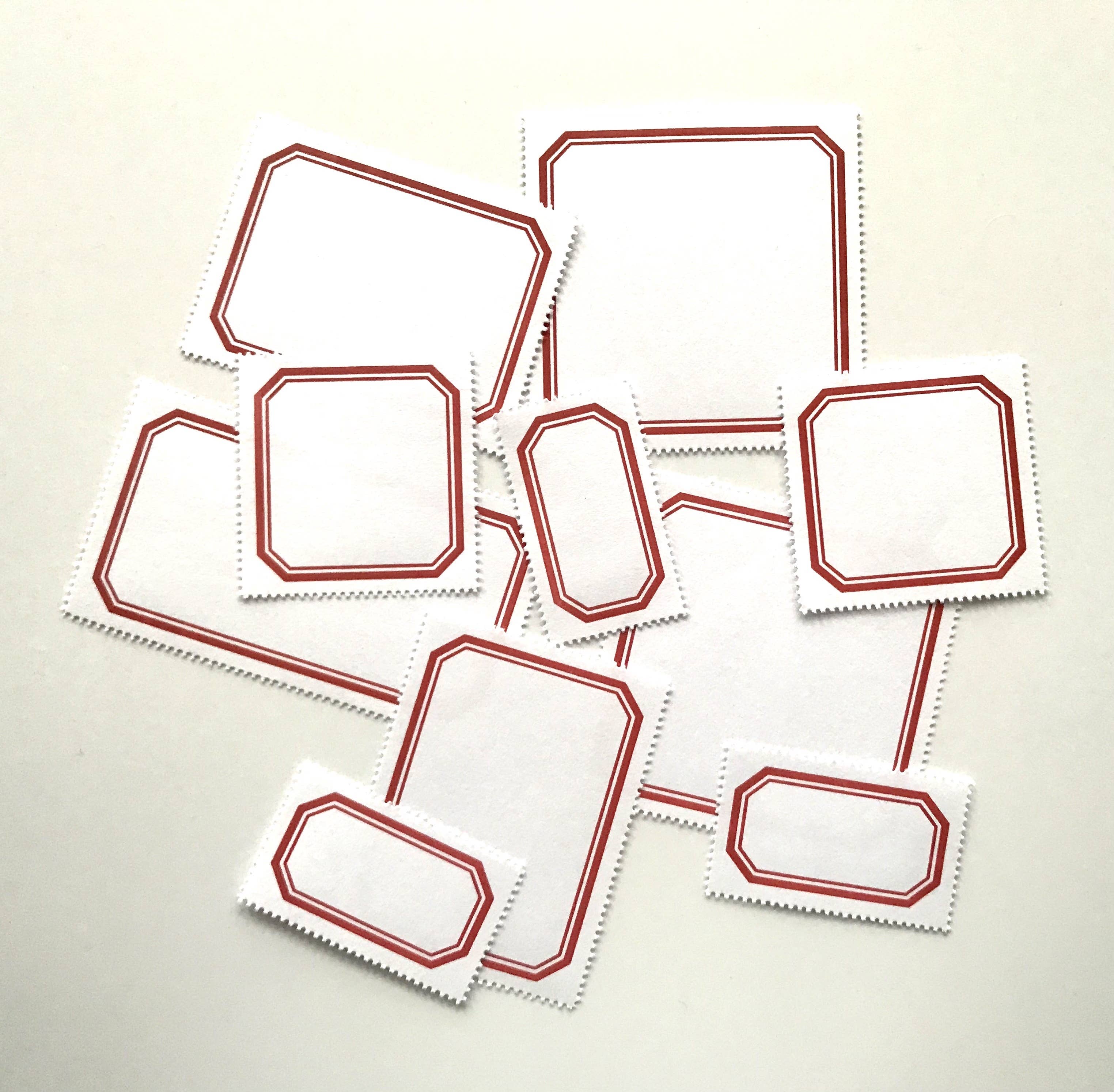 Blank Labels — Classic, Red