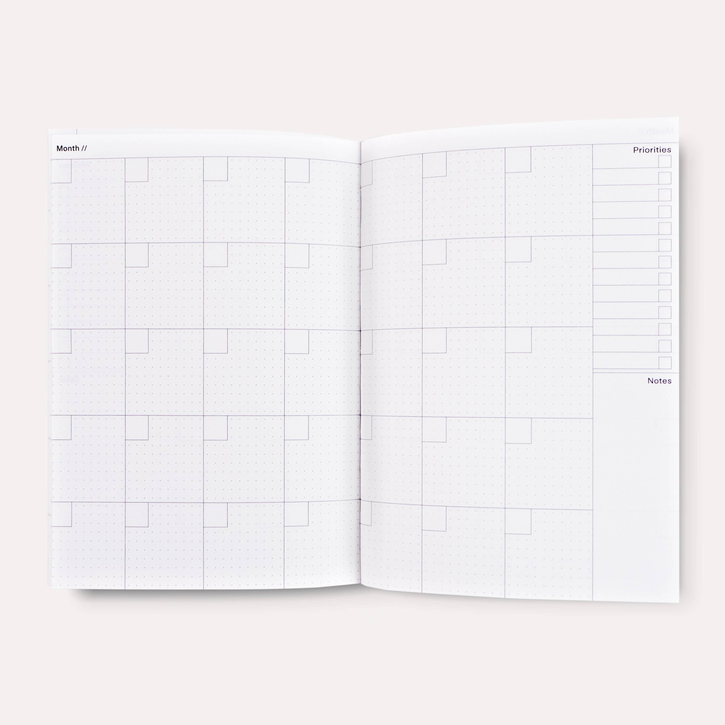 Hinoki Undated Weekly Planner Book