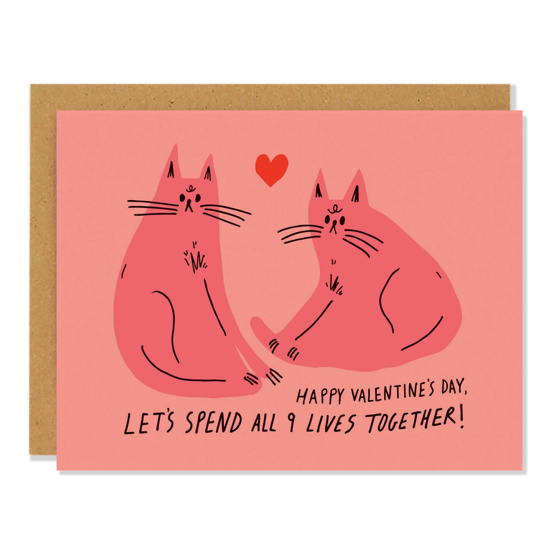 Nine Lives Greeting Card