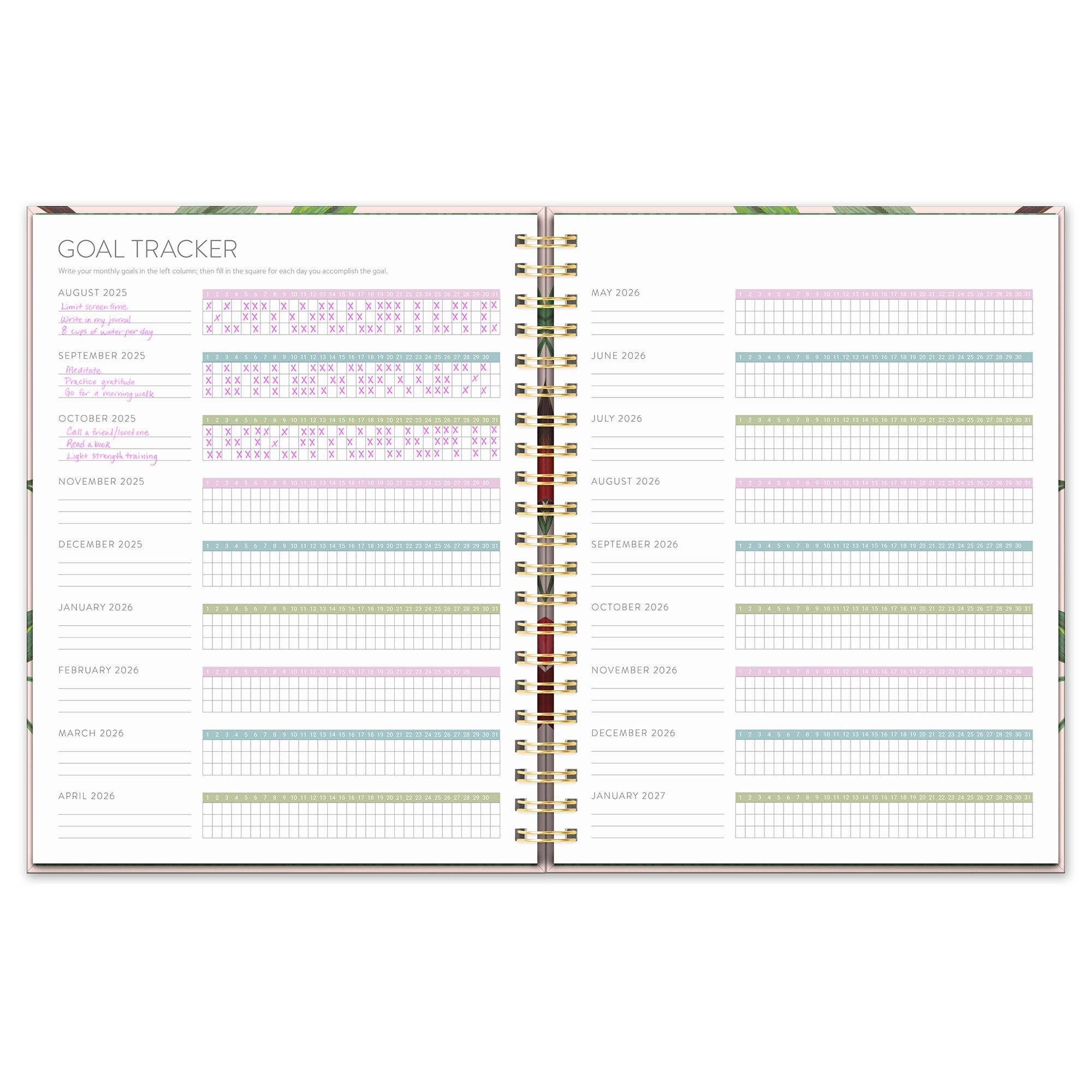 2026 Fruit & Flora Extra-Large Spiral Planner