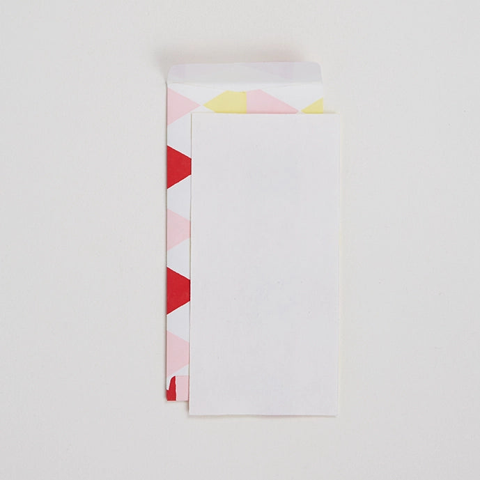 Large Envelope and Notecard Set / Silver Dot