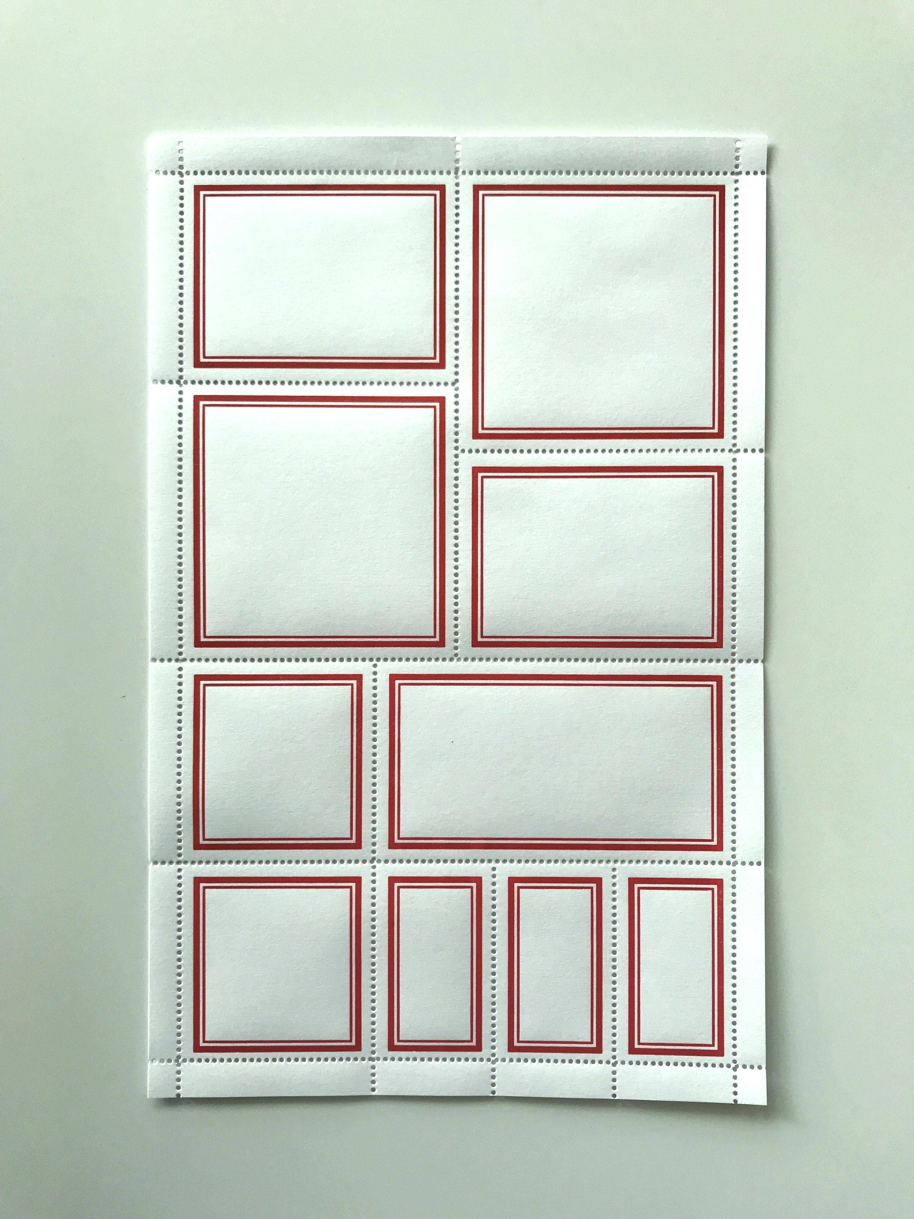 Blank Labels — Classic, Red