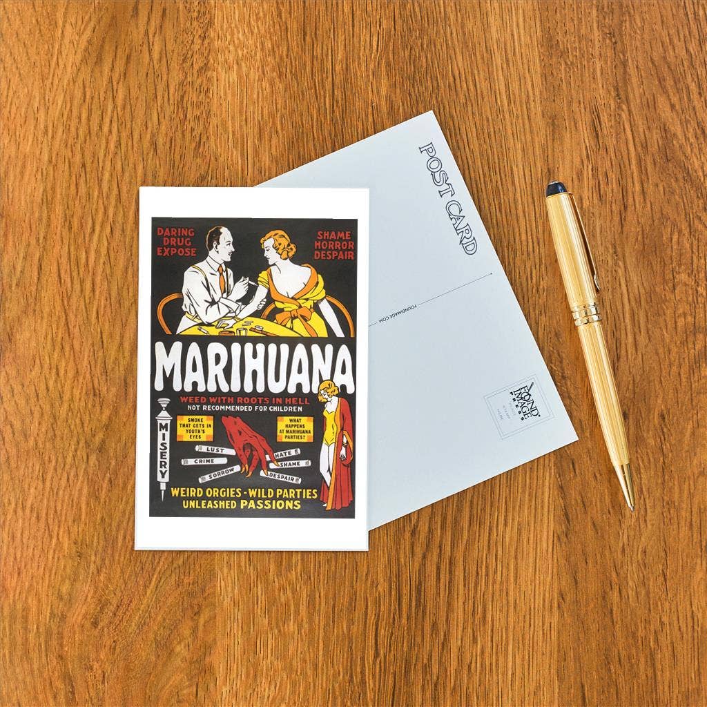 Anti-Marijuana Campaign Postcard