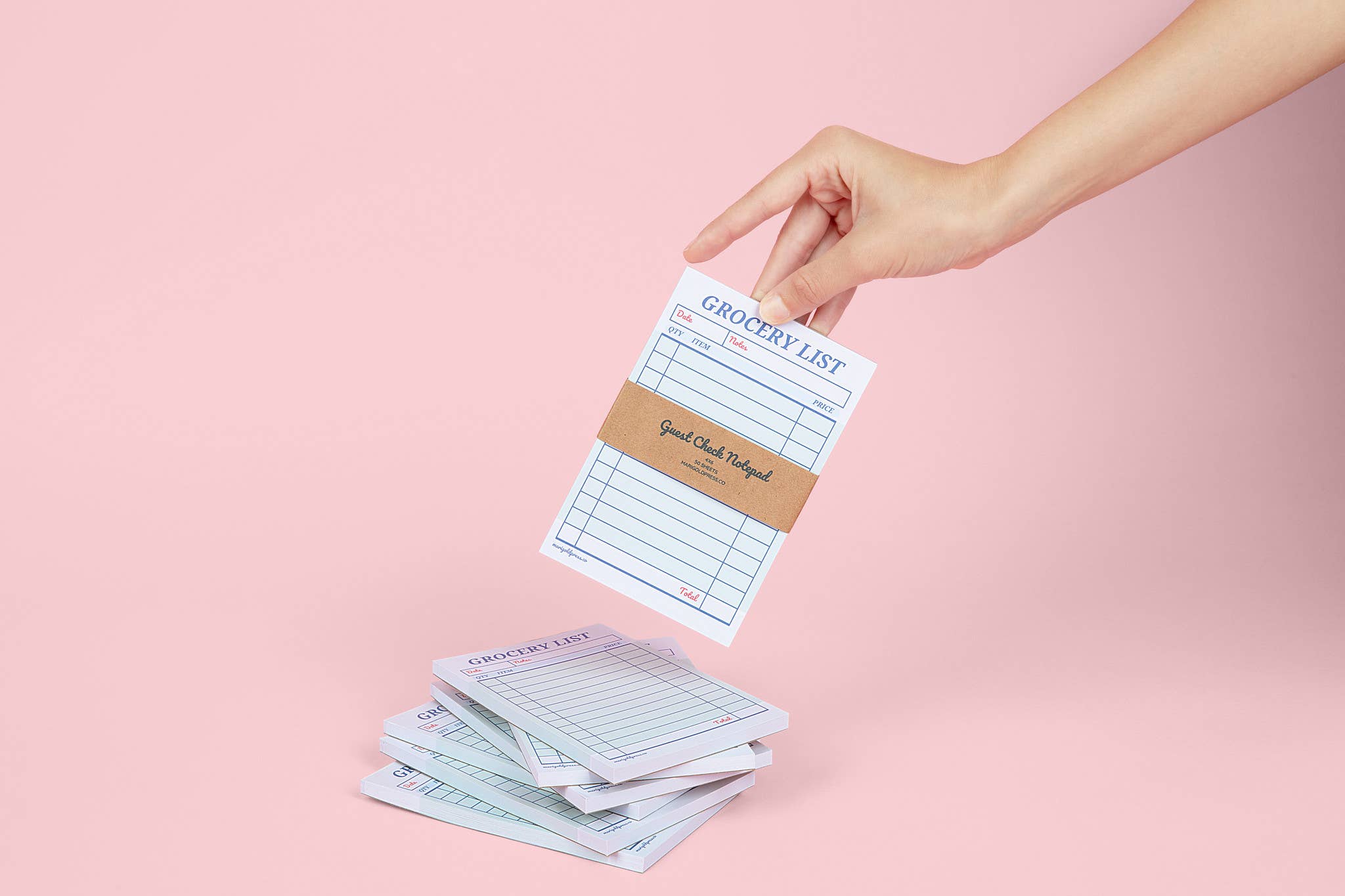 Guest Check Notepad Grocery List 