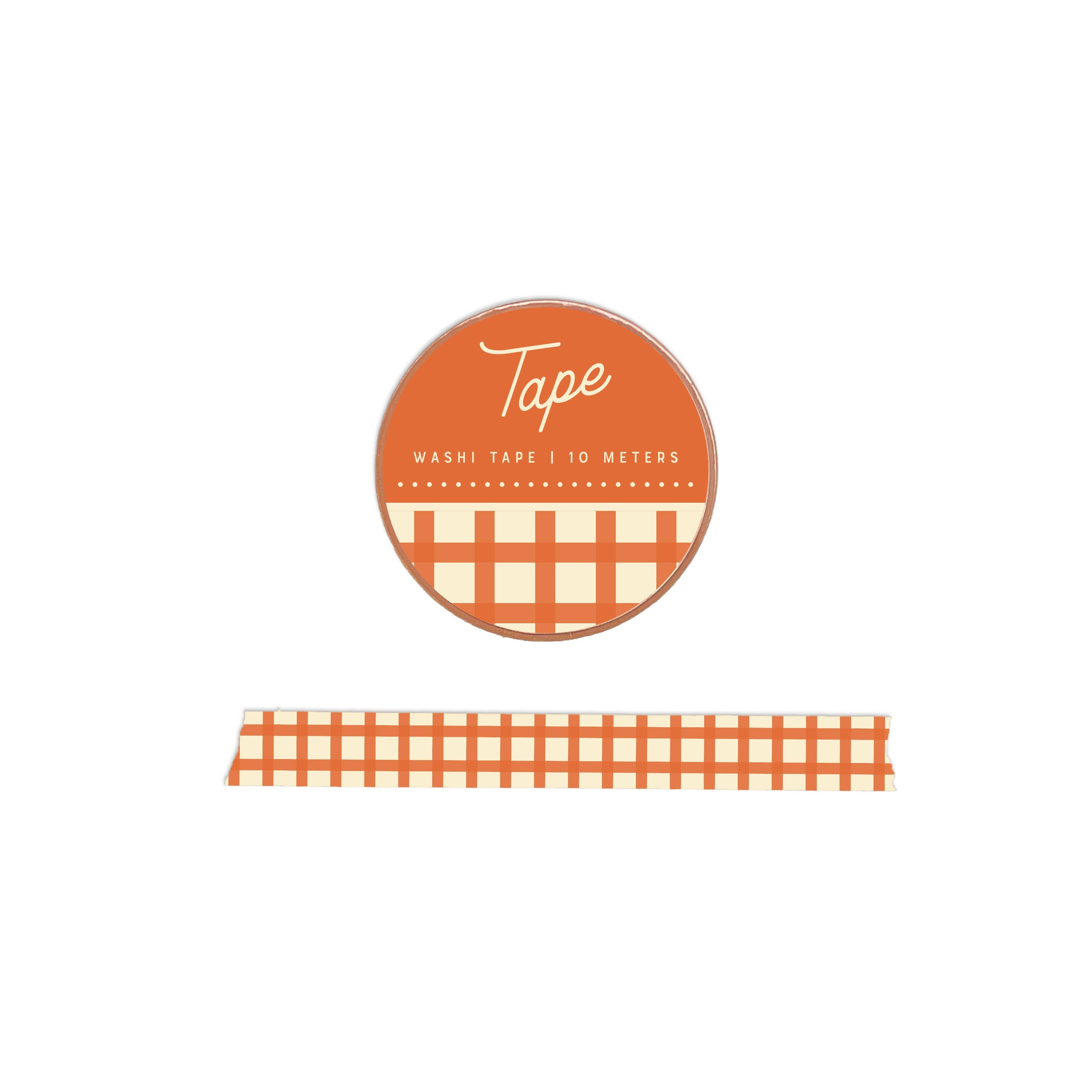 Marmalade Gingham Washi Tape