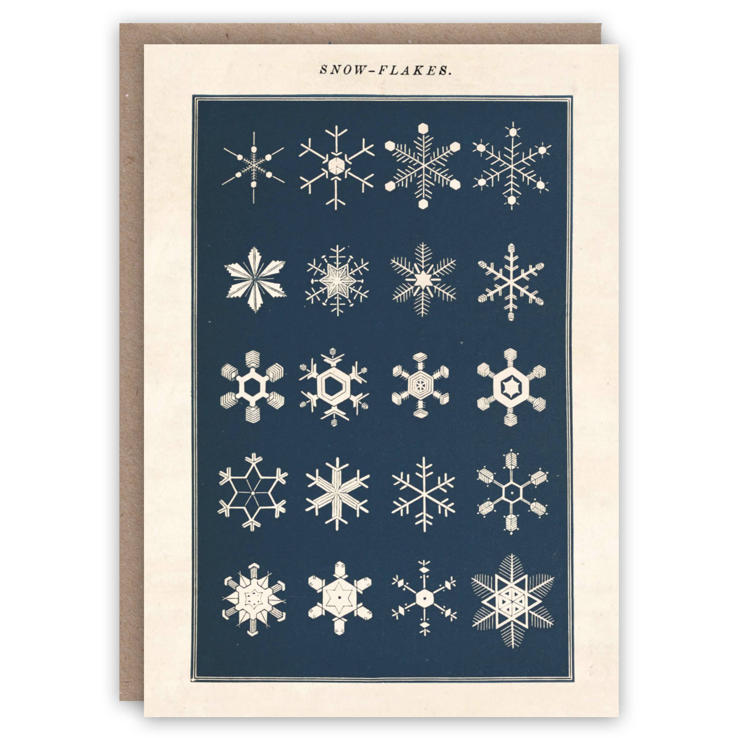 Snowflakes seasonal card