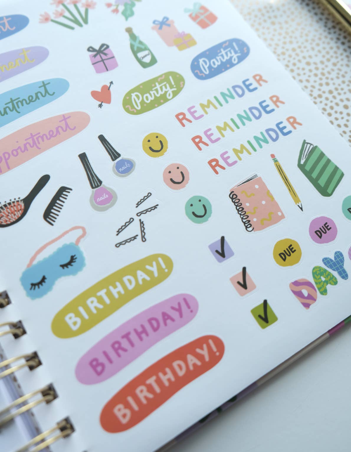 2026 Hardcover Planner / Magenta Squiggle