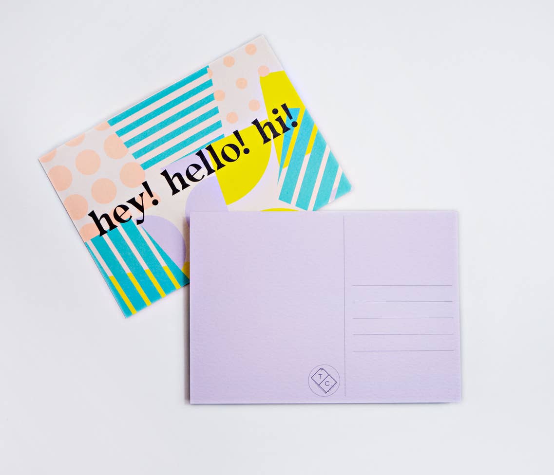 Spots + Stripes Postcard