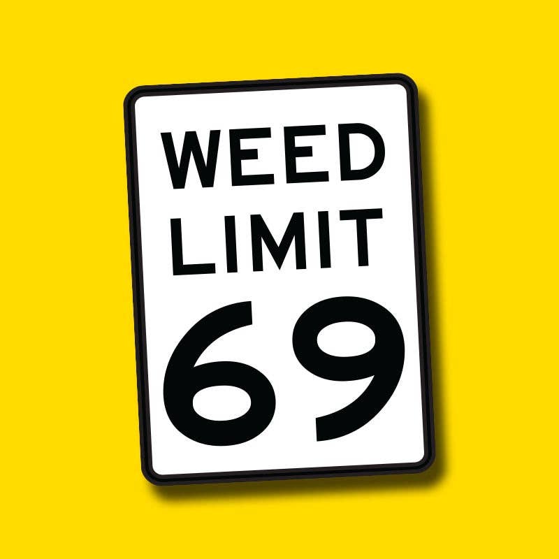 WEED LIMIT Sticker