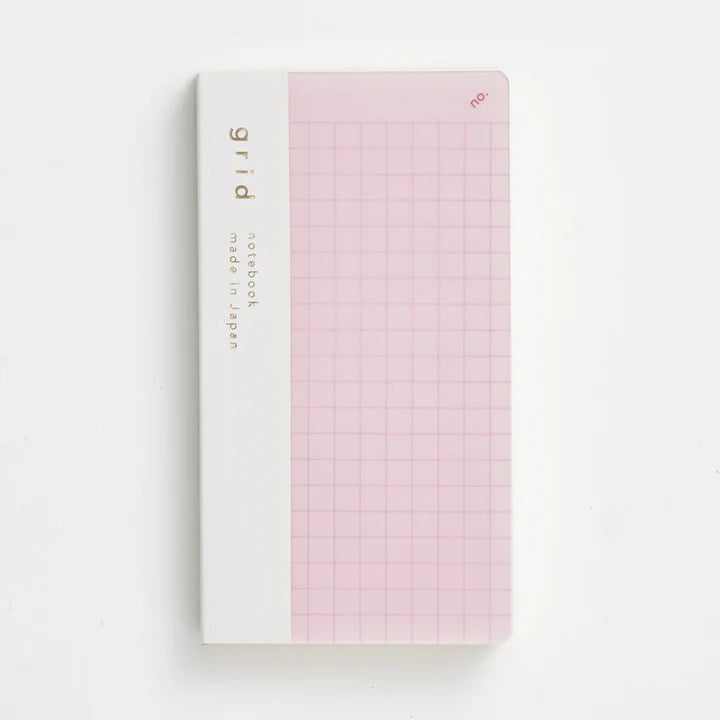 Daigo isshoni. Mini Grid Notebook / Pink
