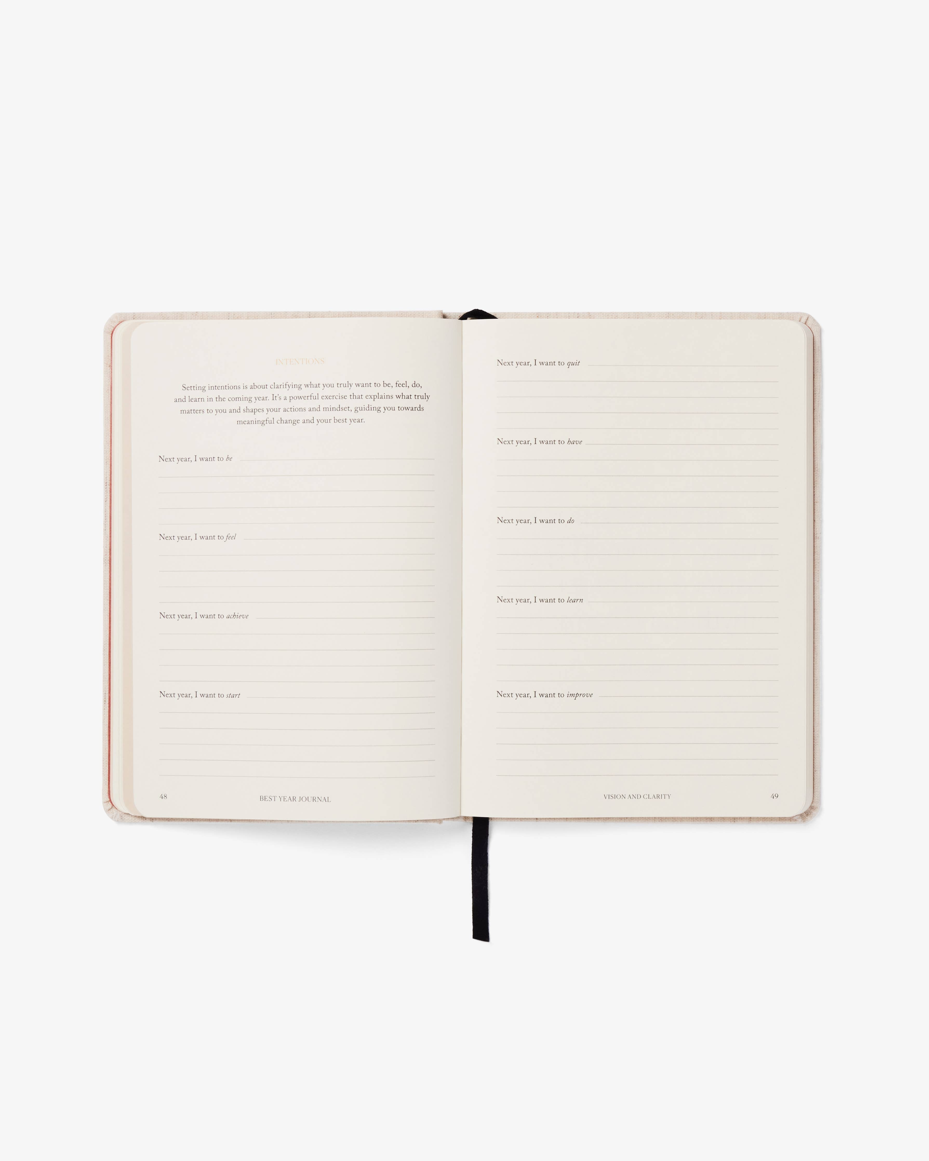 The Best Year Journal / Black