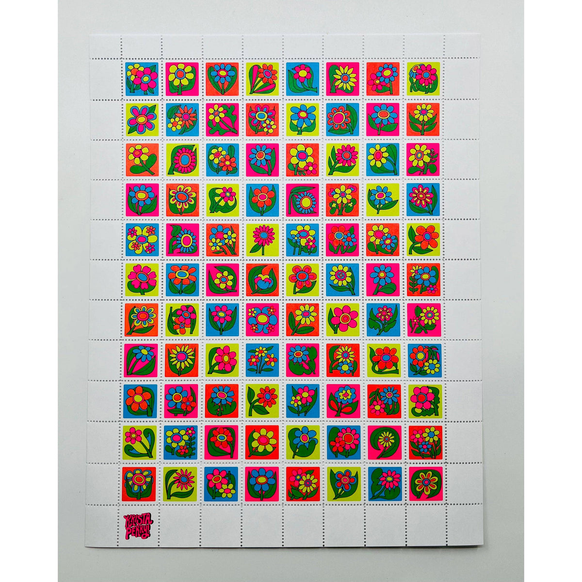 Lick & Stick Stamps / Flowers by Krista Perry