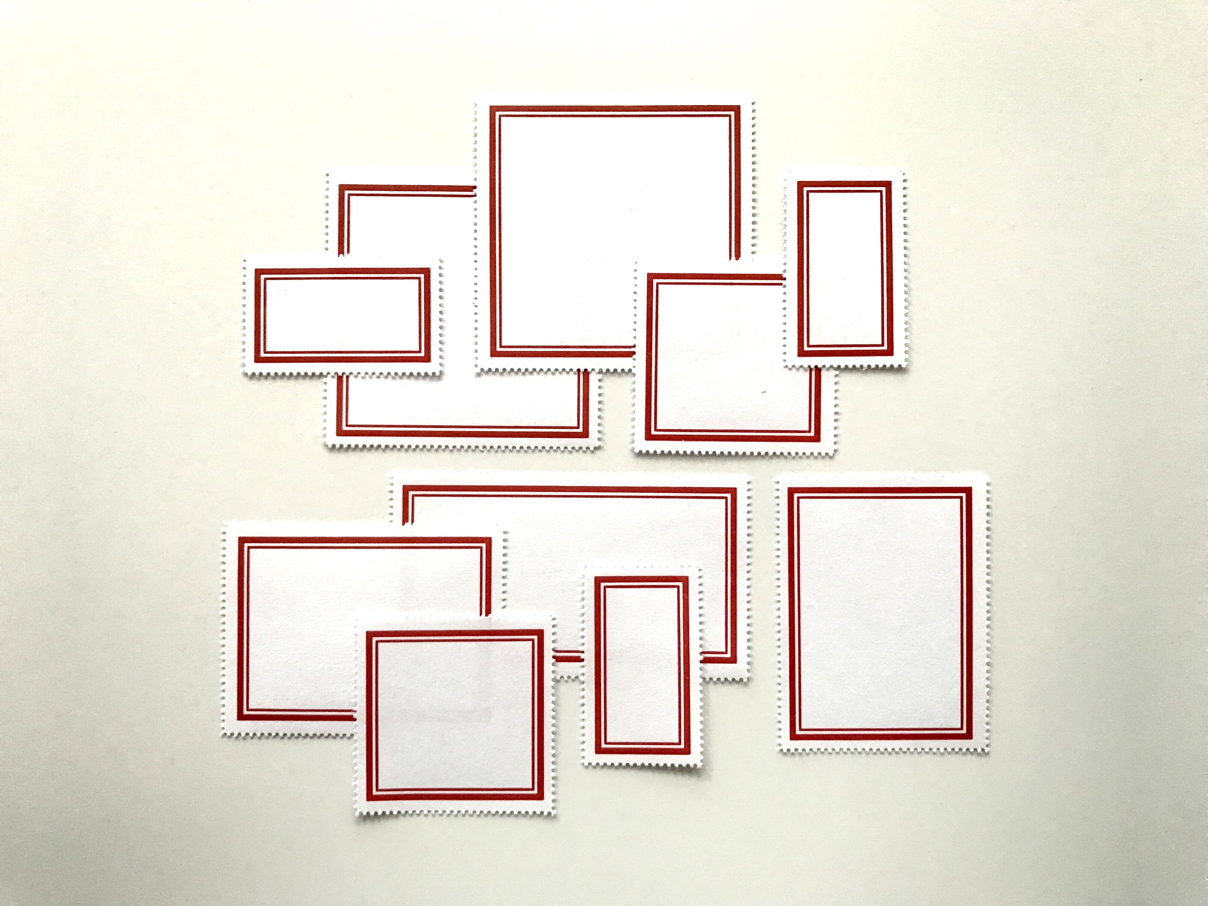 Blank Labels — Classic, Red