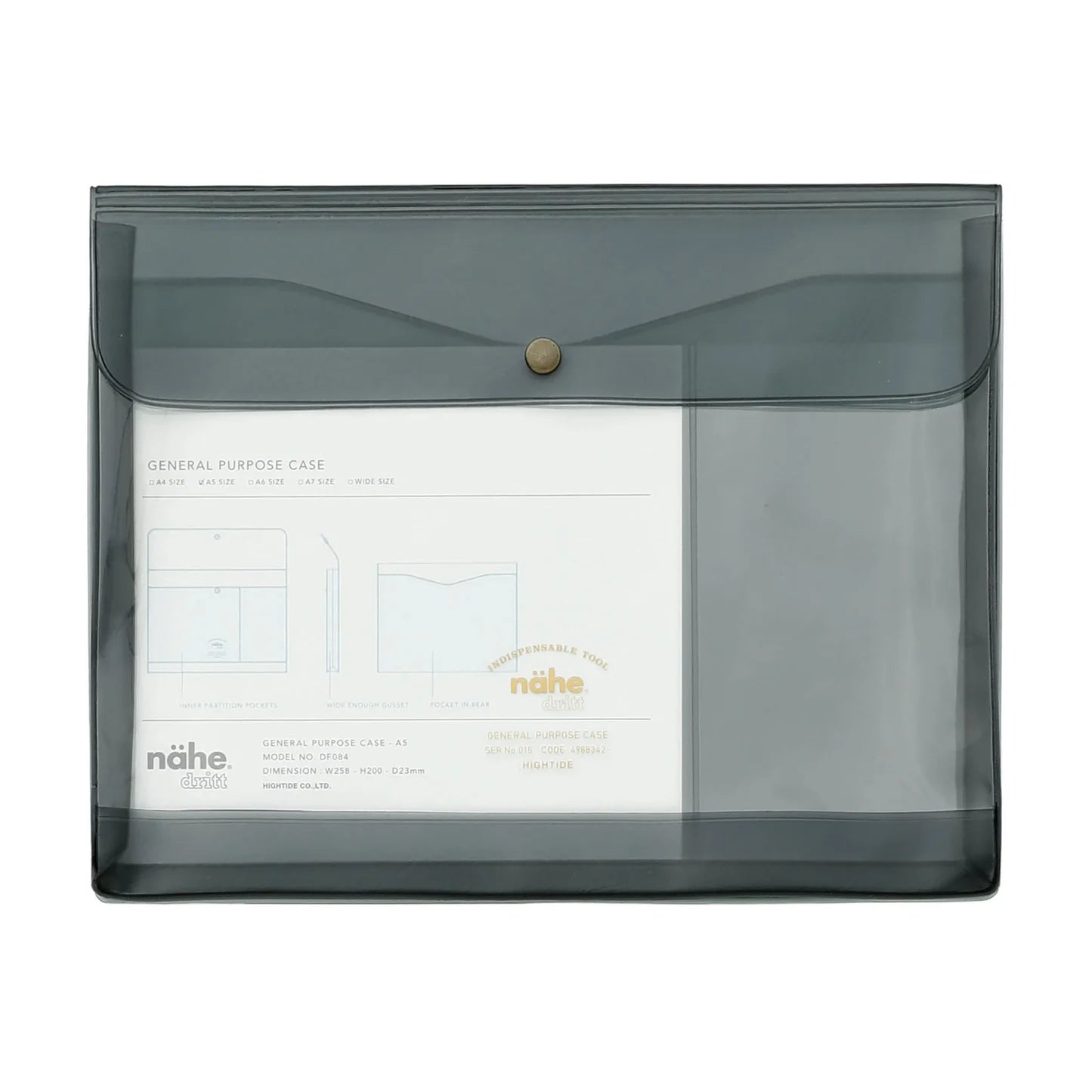 General Purpose Case / A5 / Clear Grey