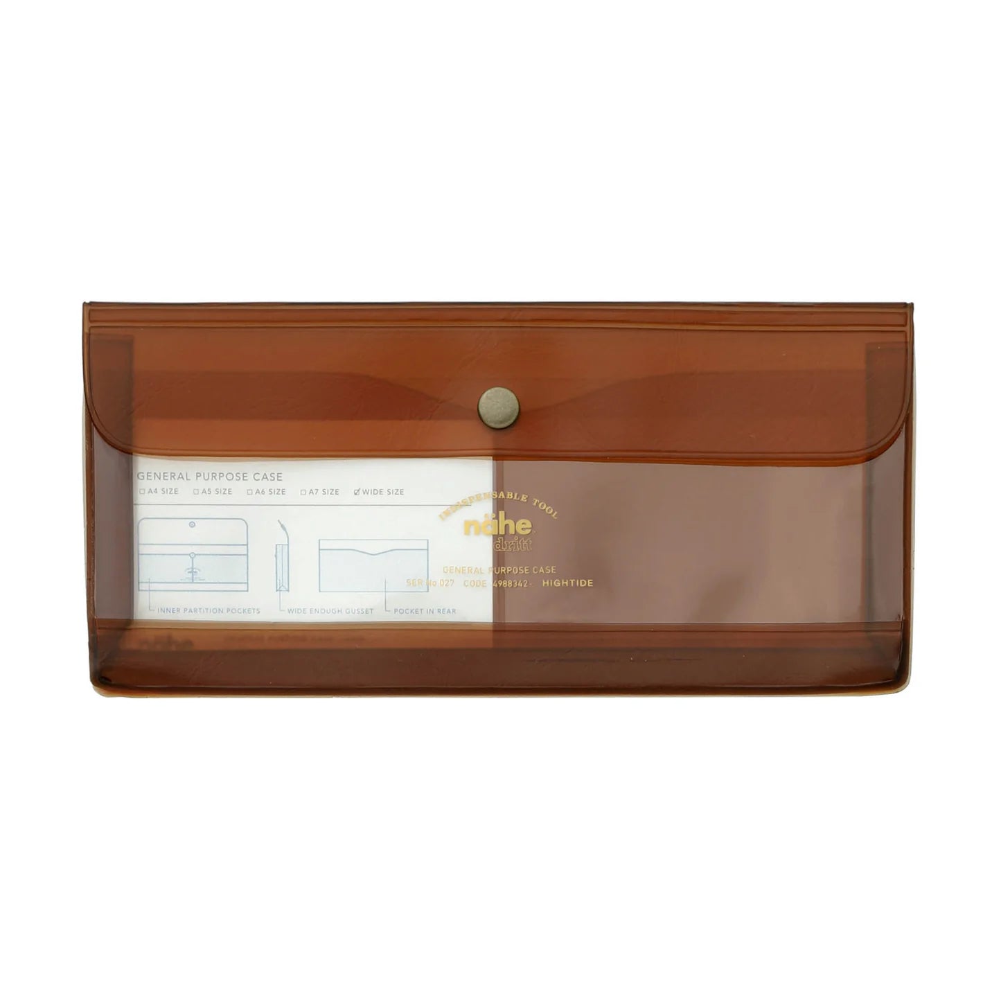 General Purpose Case / Wide / Clear Brown