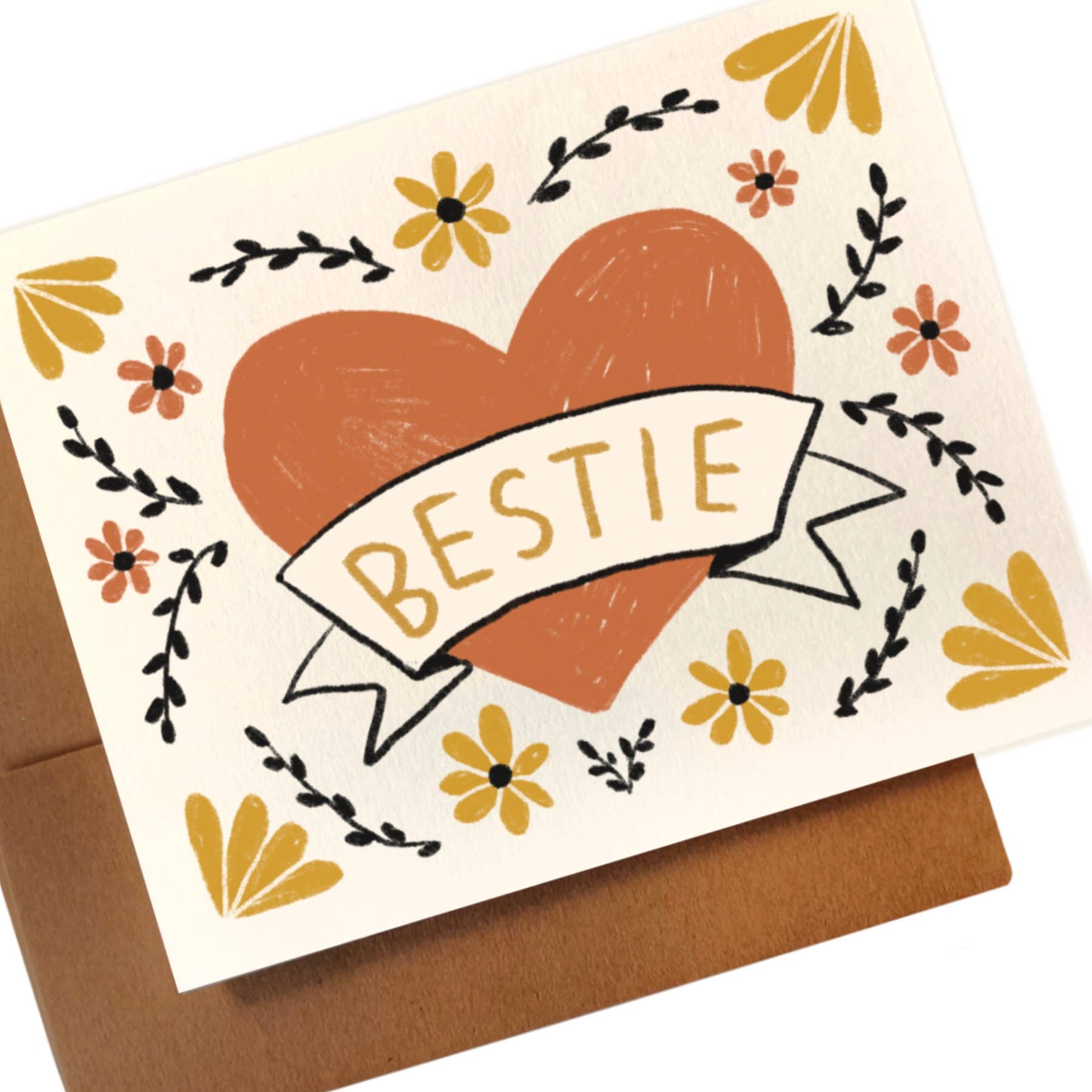 BESTIE ~ CLASSIC HEART Card