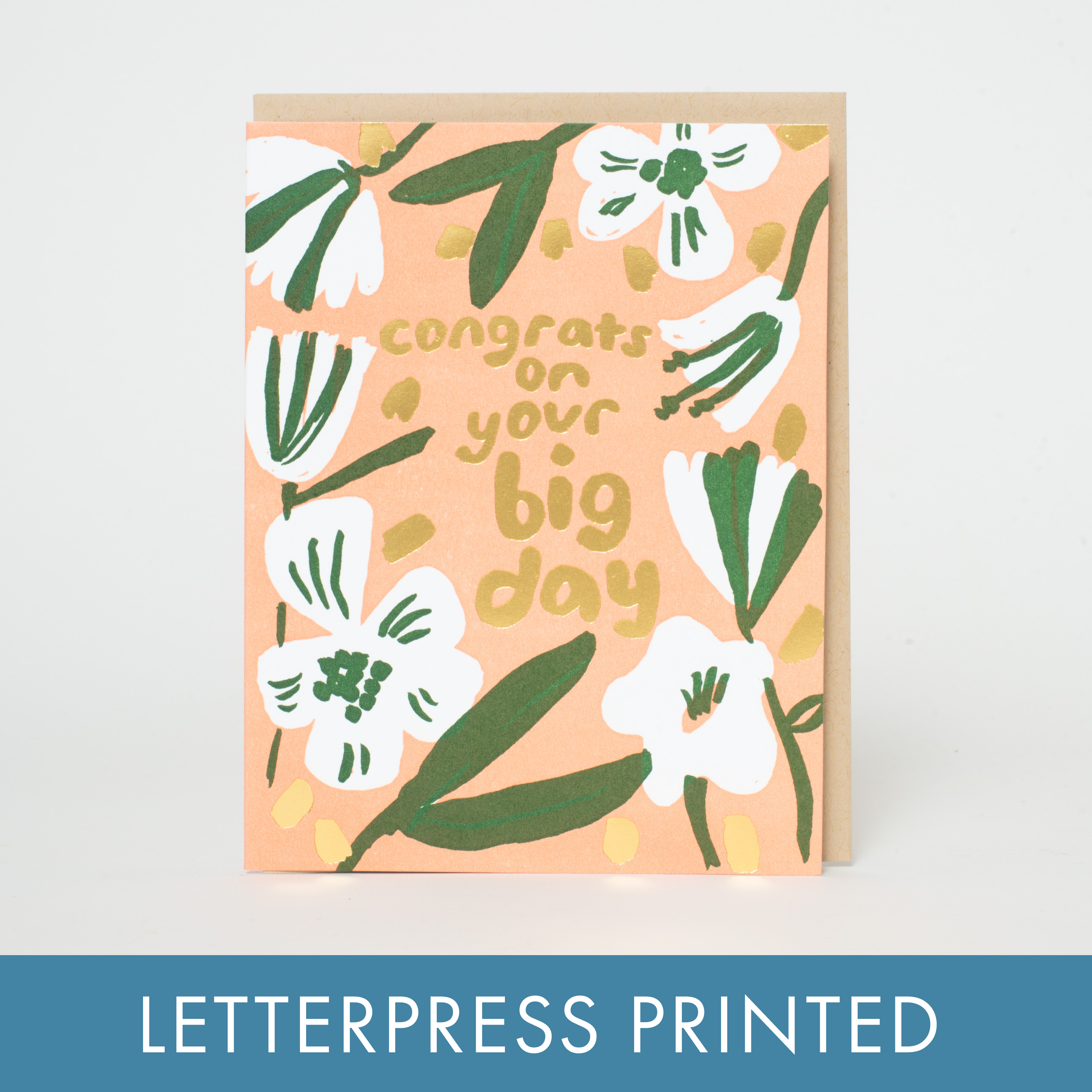 Big Day Wedding Flowers Card