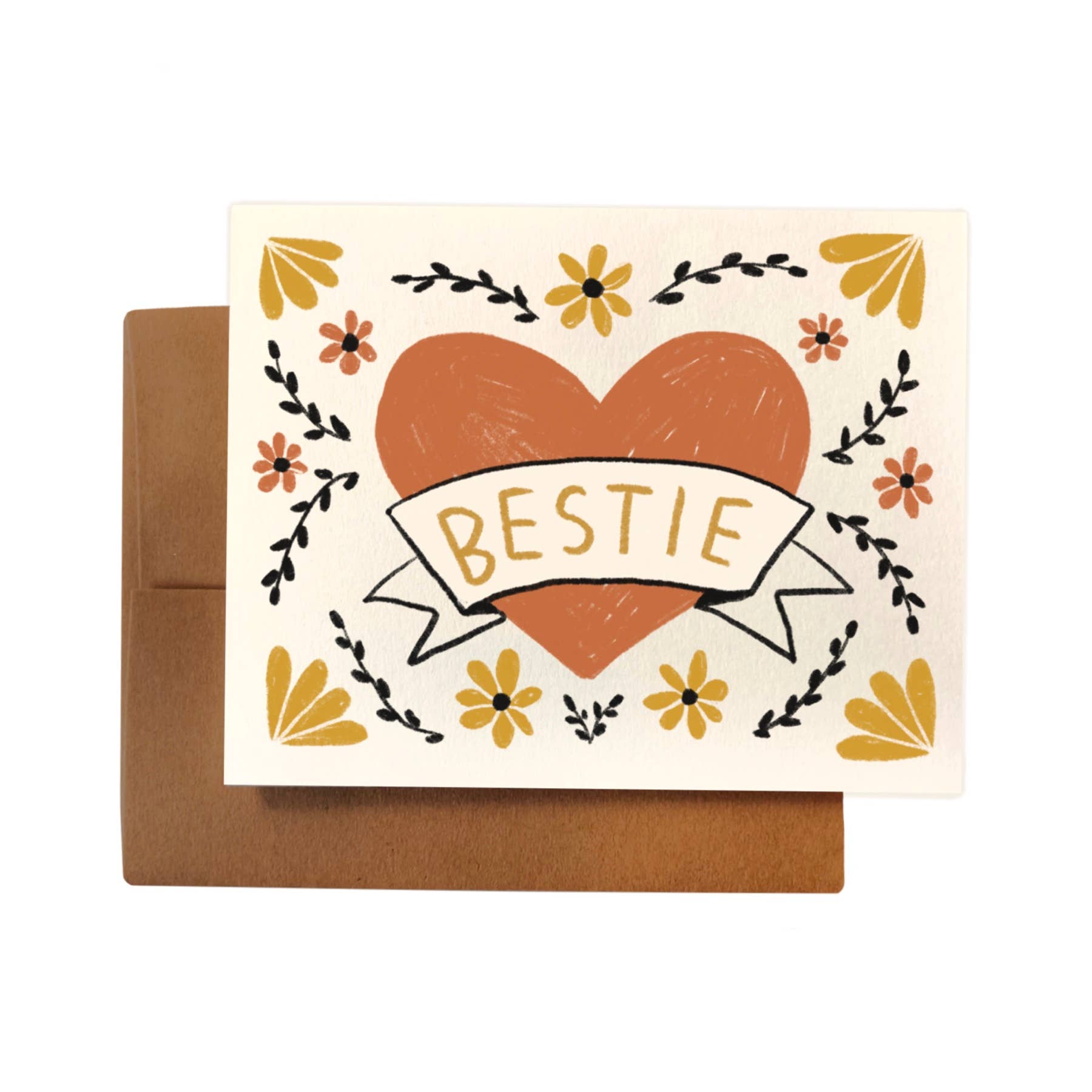 BESTIE ~ CLASSIC HEART Card