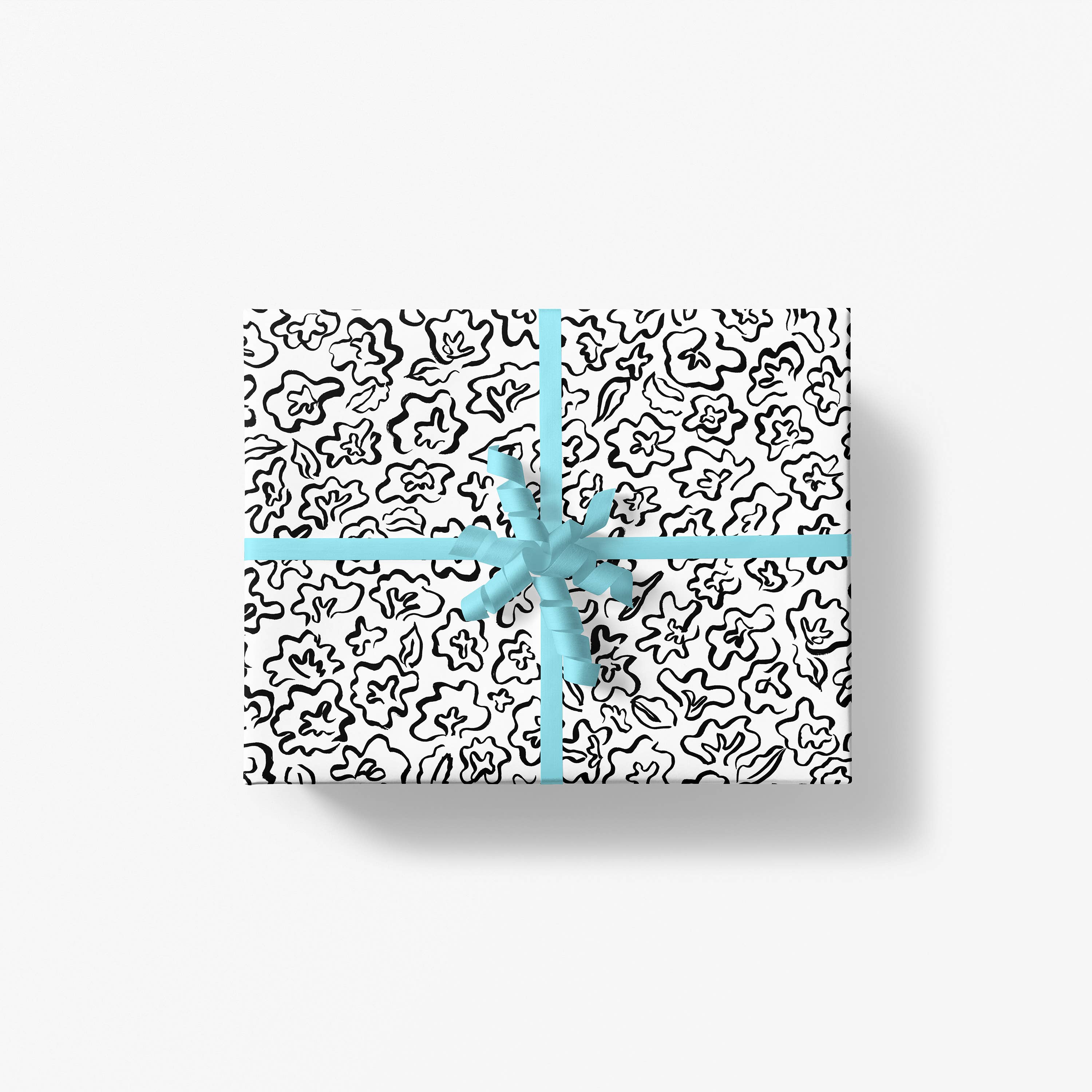 Fleur Gift Wrap - B&W