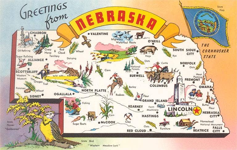 Greetings From Nebraska Postcard No. 3