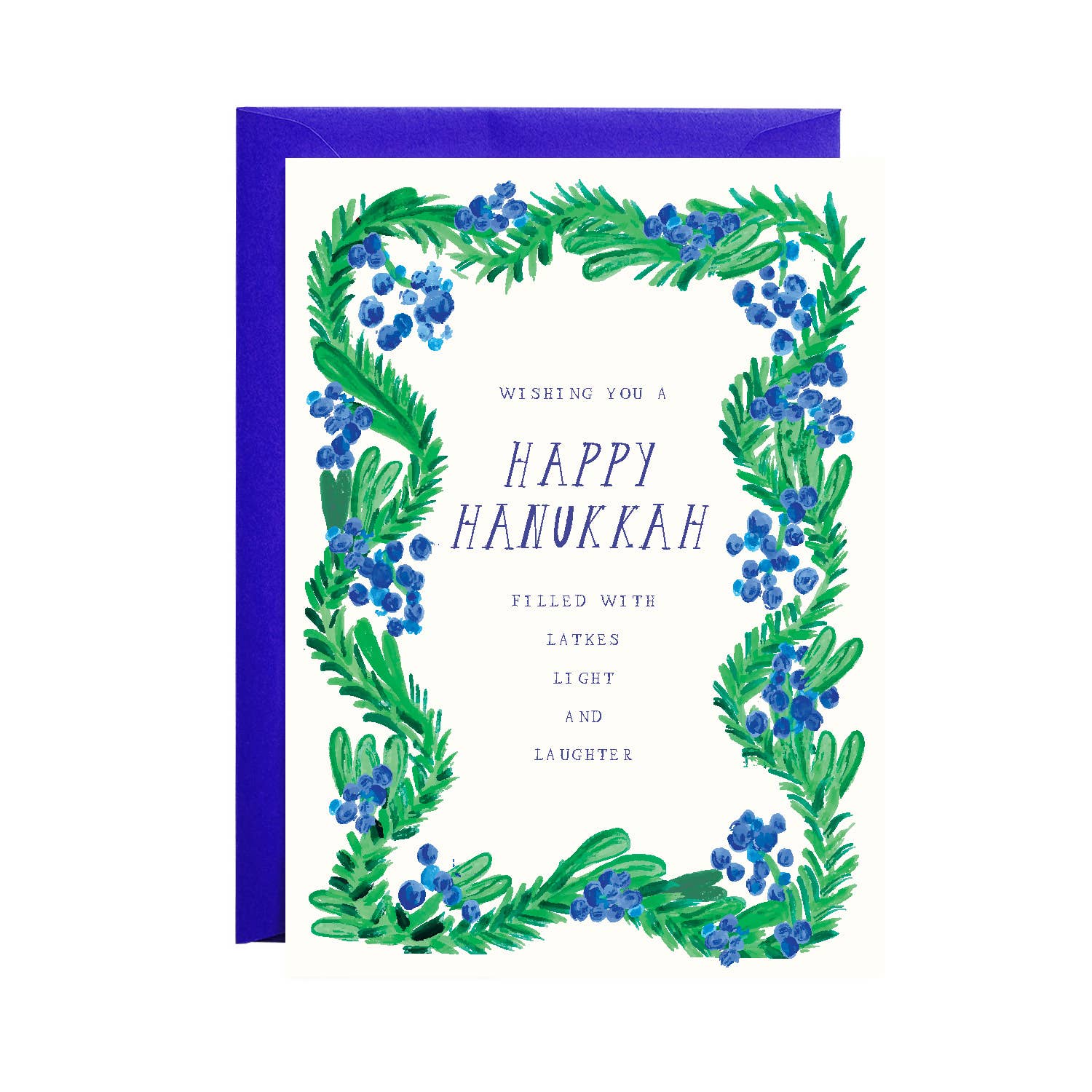 Latkes + Light Hanukkah Holiday Card