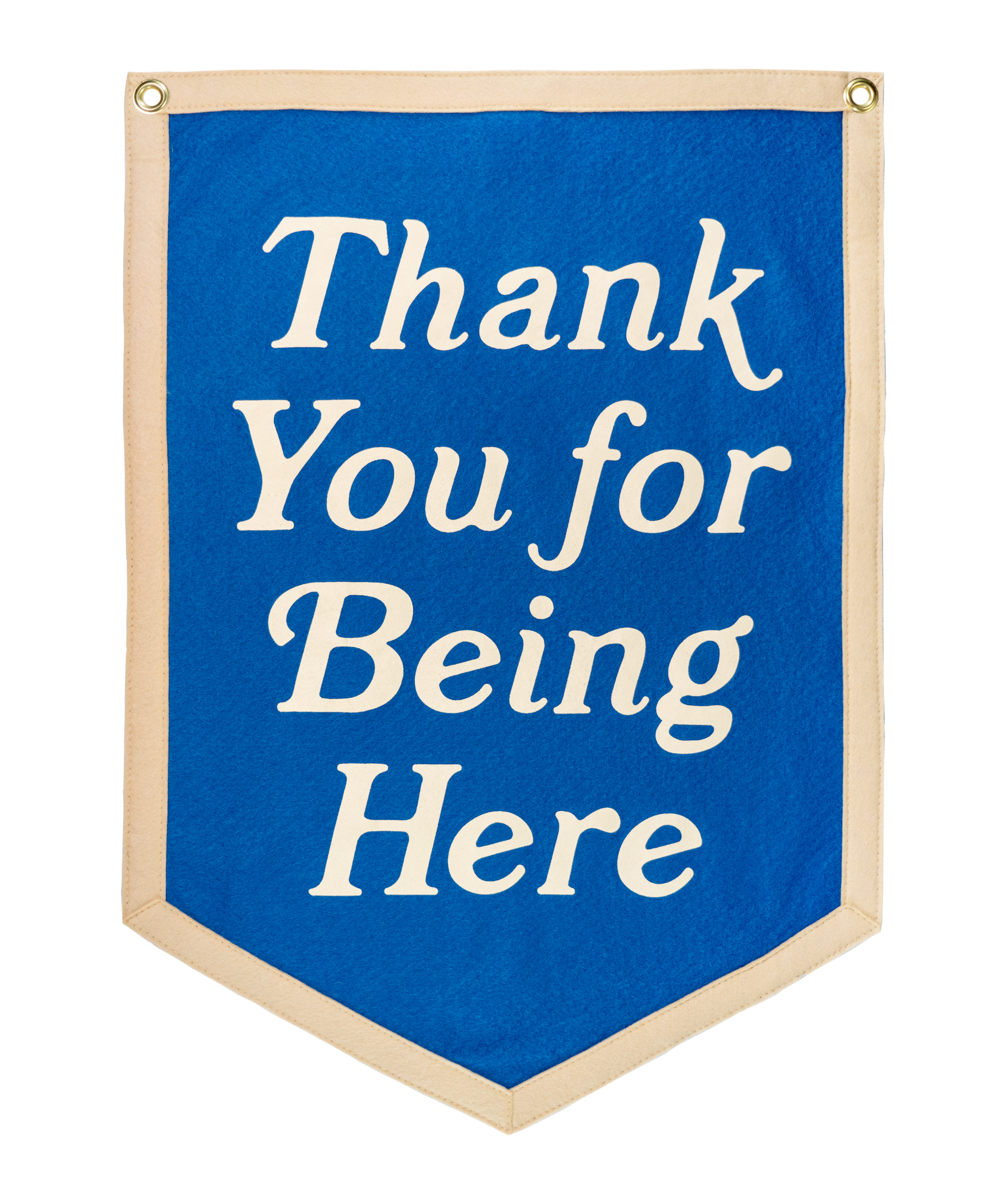 Thank You For Being Here Camp Flag