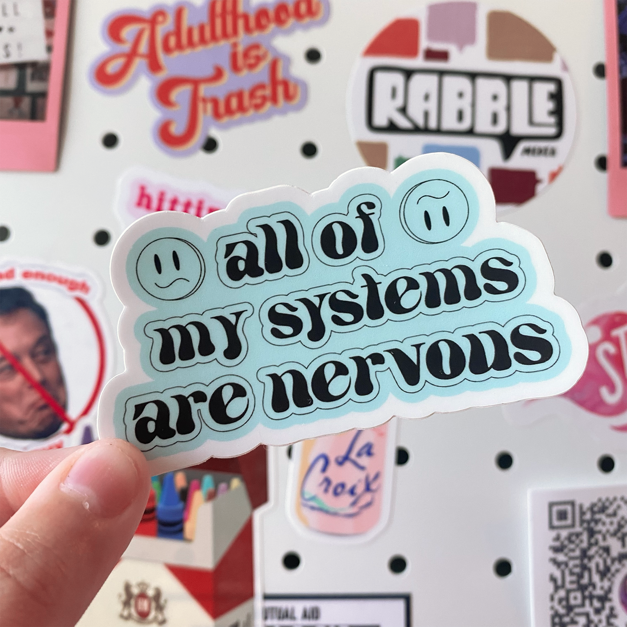 All my systems are nervous sticker