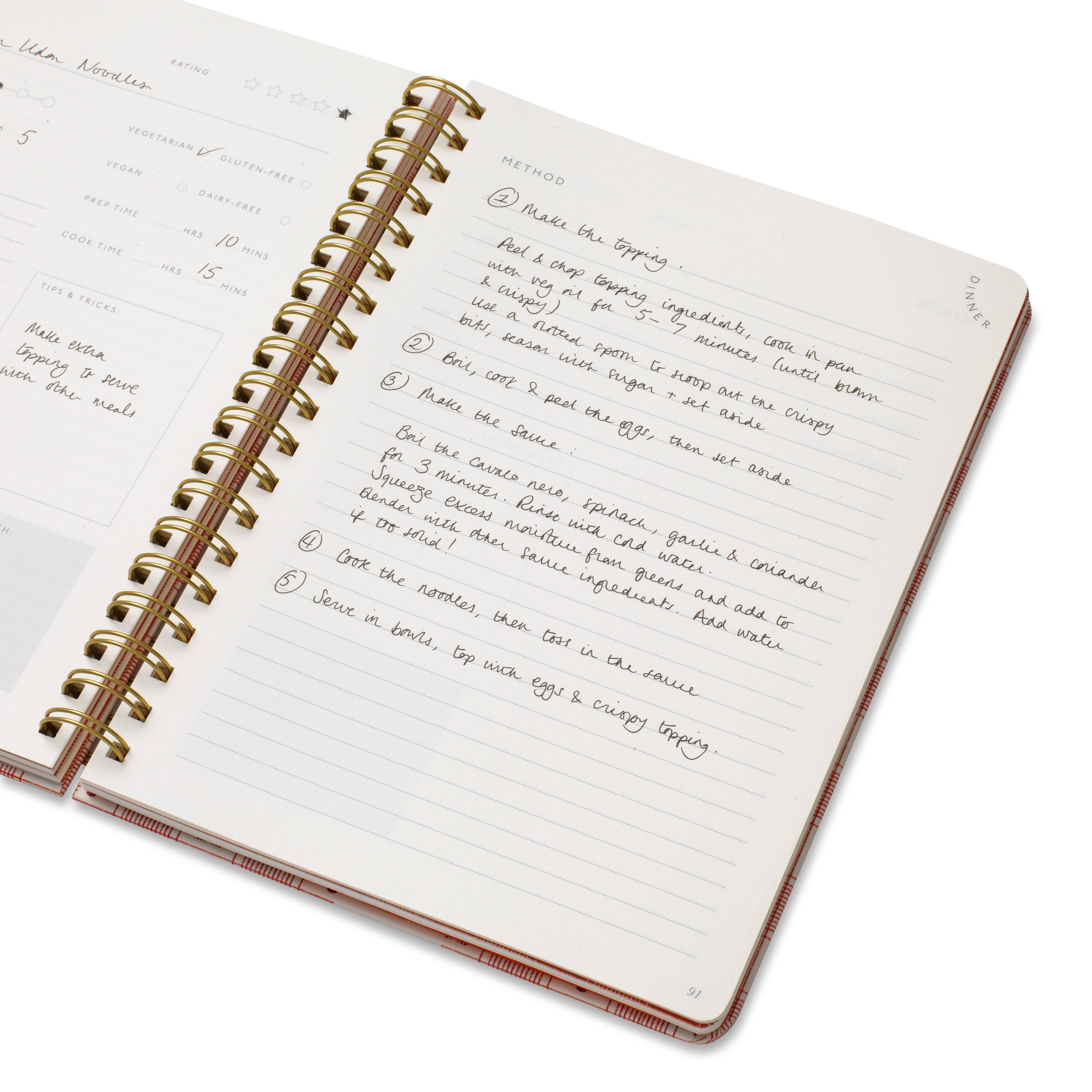 Guided Recipe Journal / Lobster Gingham