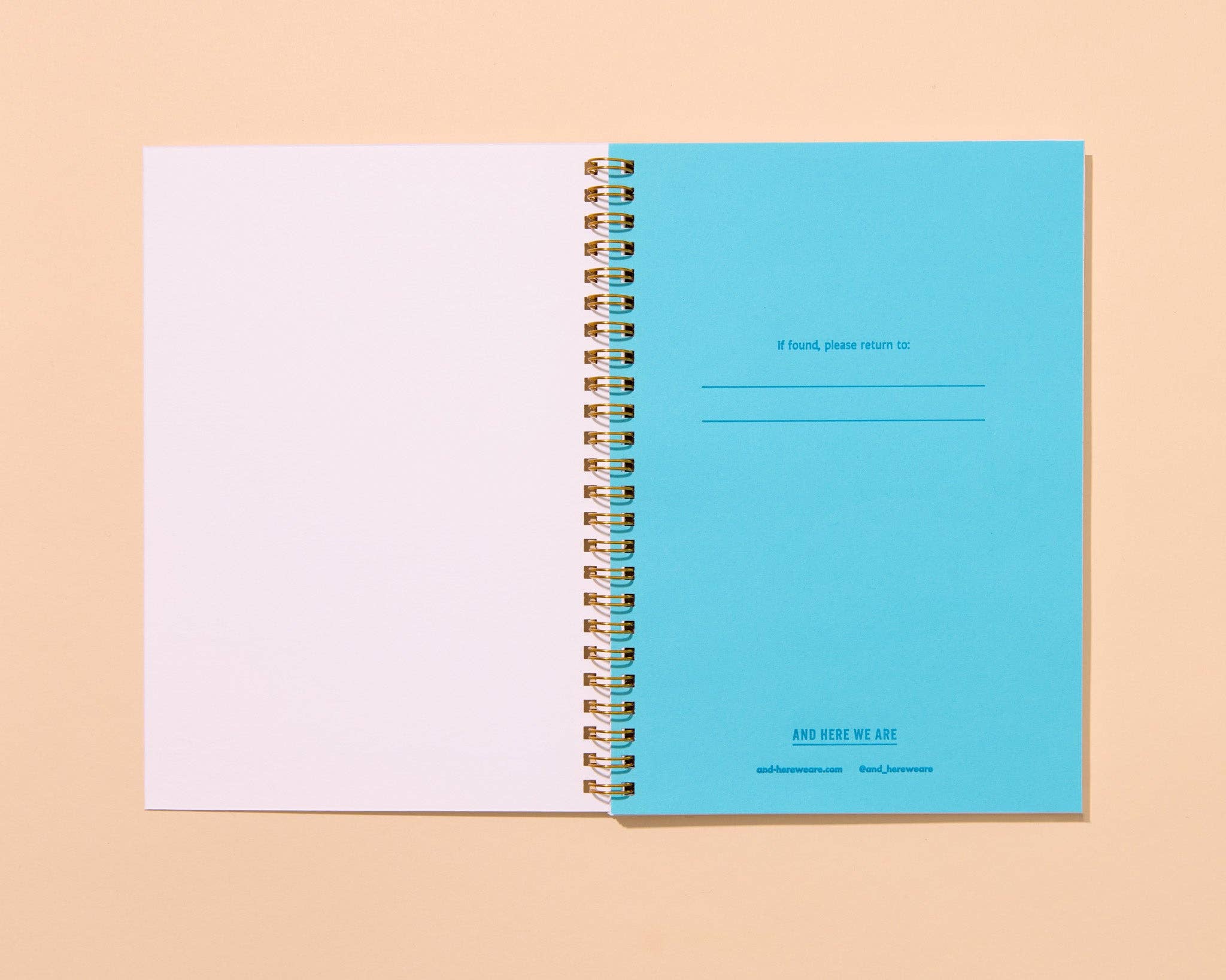 Letterpress A5 Spiral Notebook / Bows