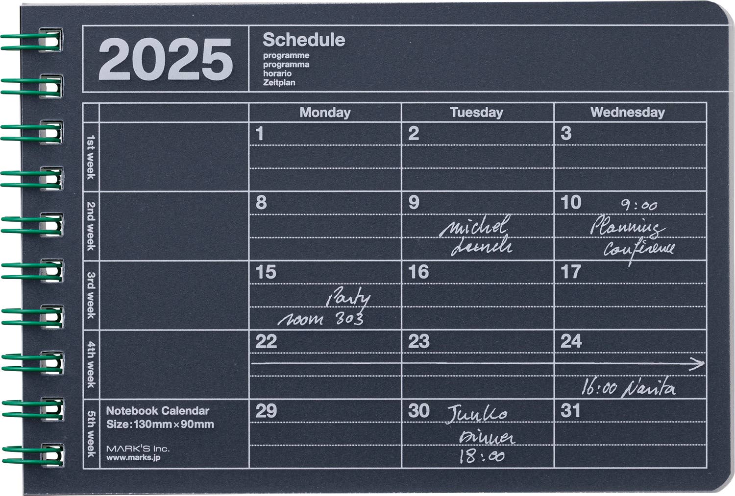 Notebook Calendar 2025