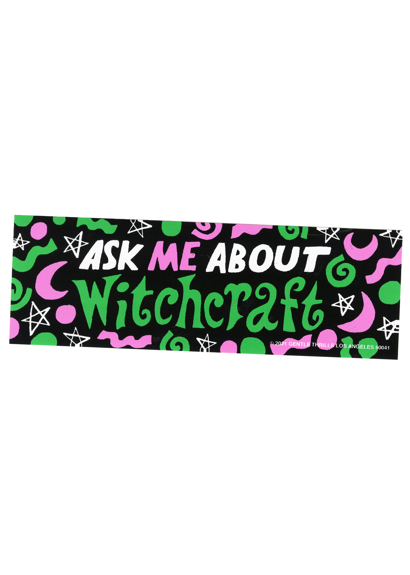 Ask me about witchcraft bumper sticker
