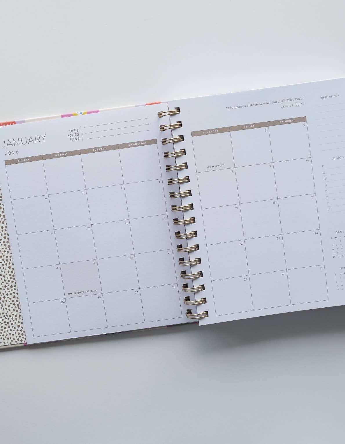 2026 Hardcover Planner / Magenta Squiggle