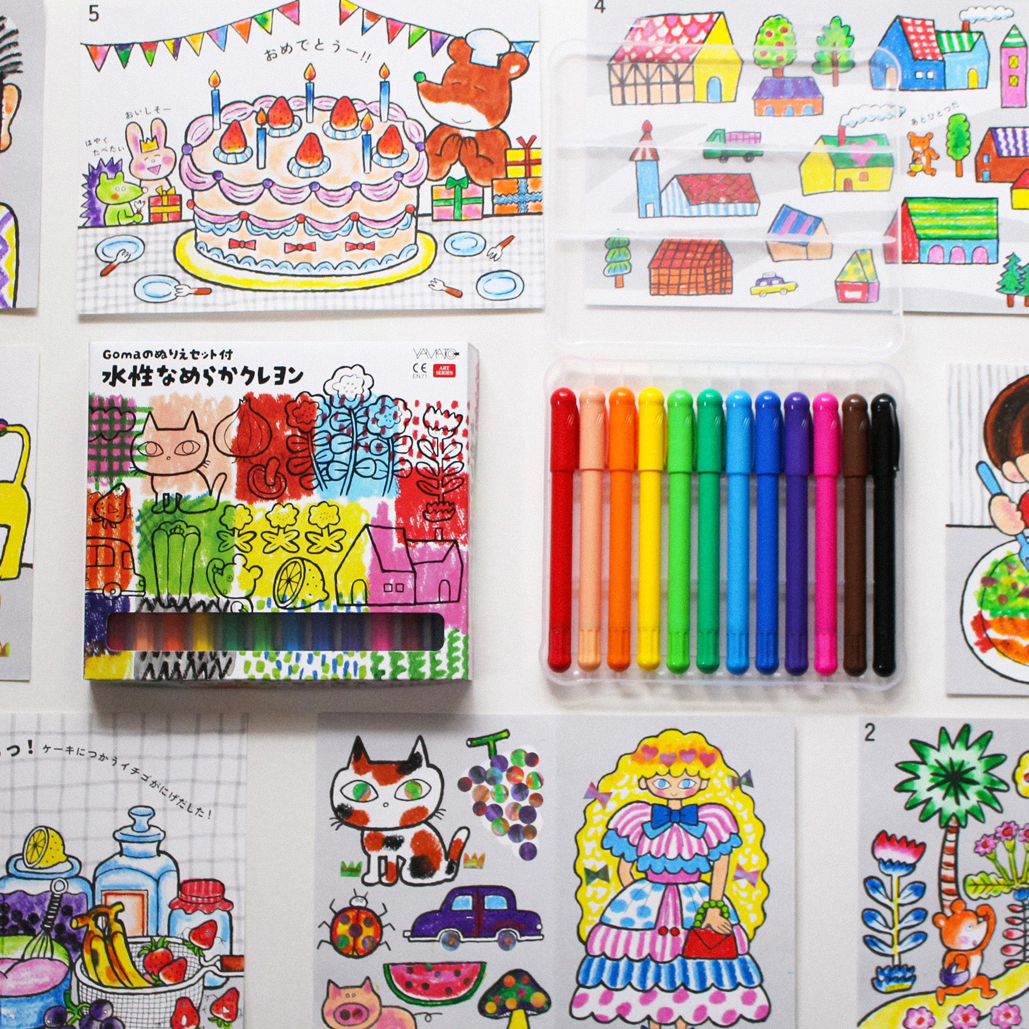 Goma Water-Soluble Twist-Up Crayons by Yamato
