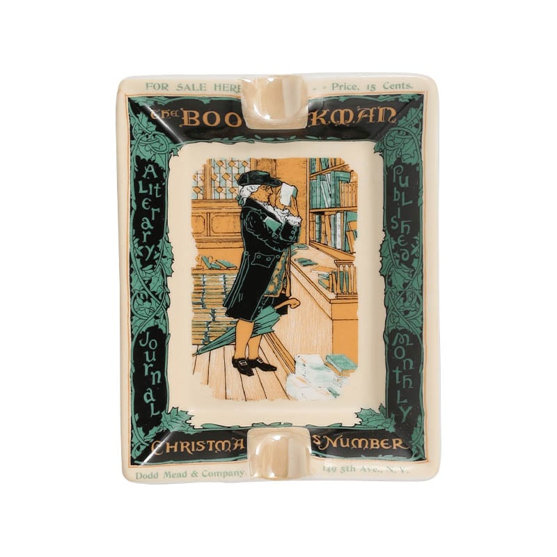 Bookman Christmas Poster Art Ashtray