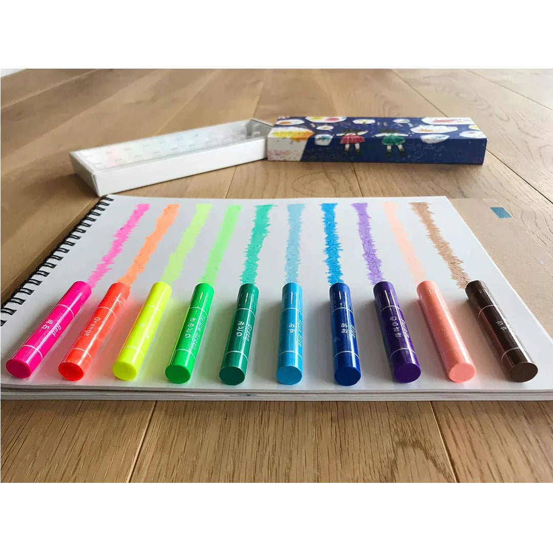 Japanese Neon Crayon Set