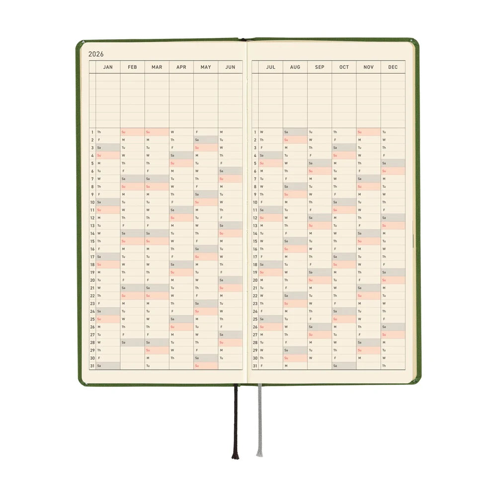 Coming Soon: Hobonichi Techo Weeks 2026 / Antique Green