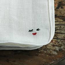 Mitsou Linen Gauze Embroidered Handkerchief