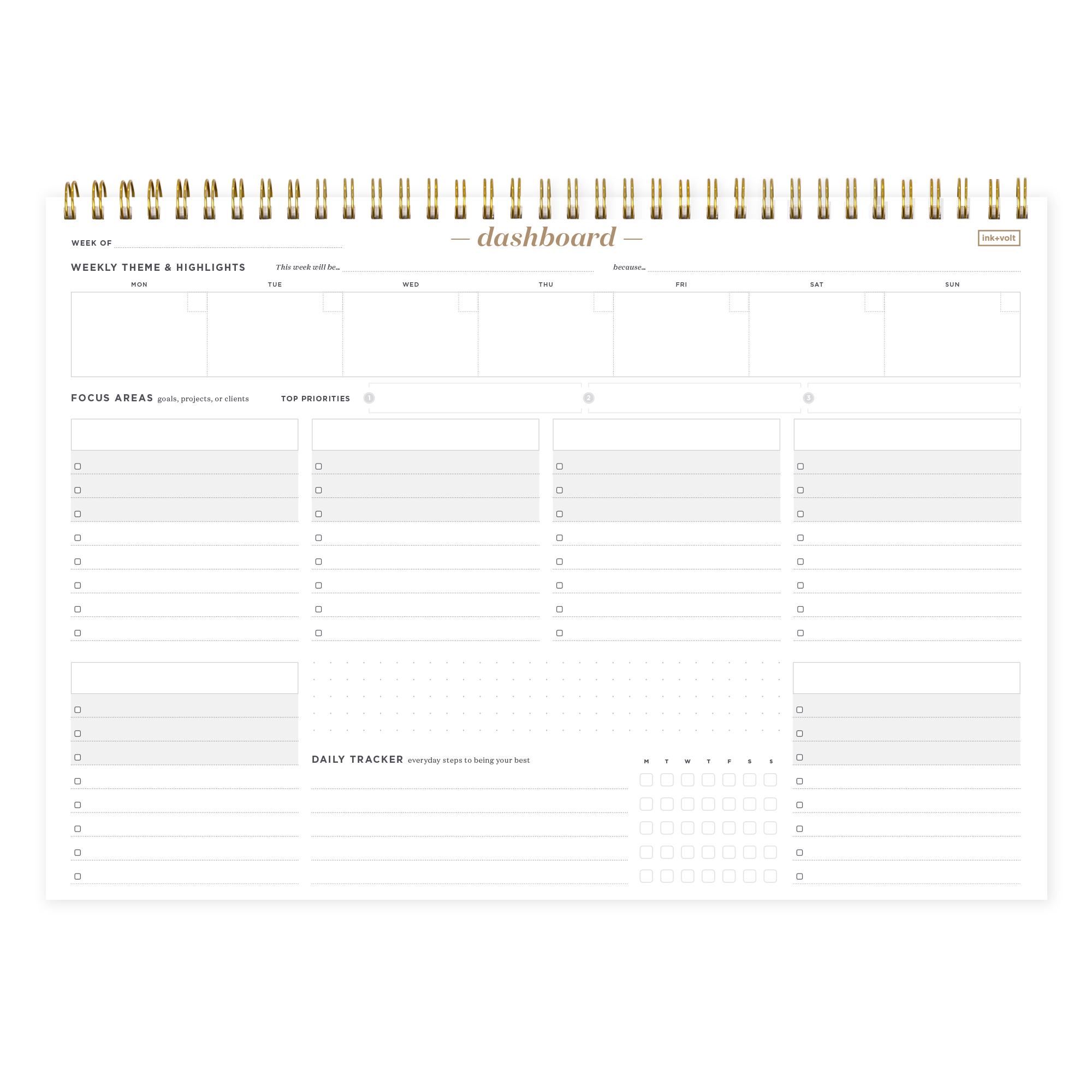 Dashboard Spiral Deskpad