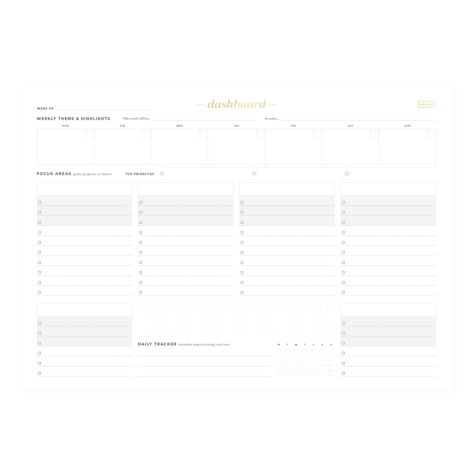 Dashboard Deskpad